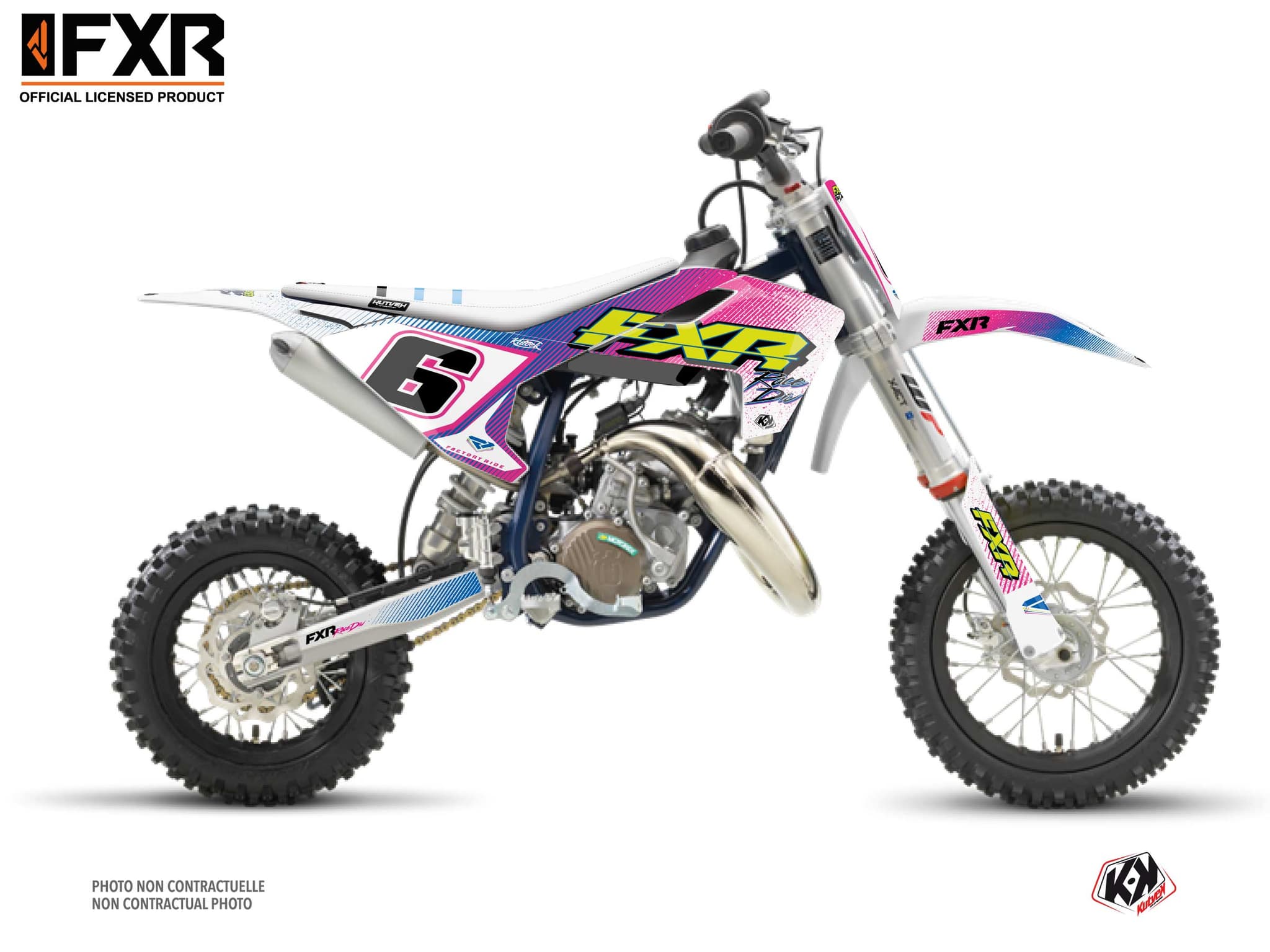 kit graphique motocross husqvarna tc 50 fxr retro