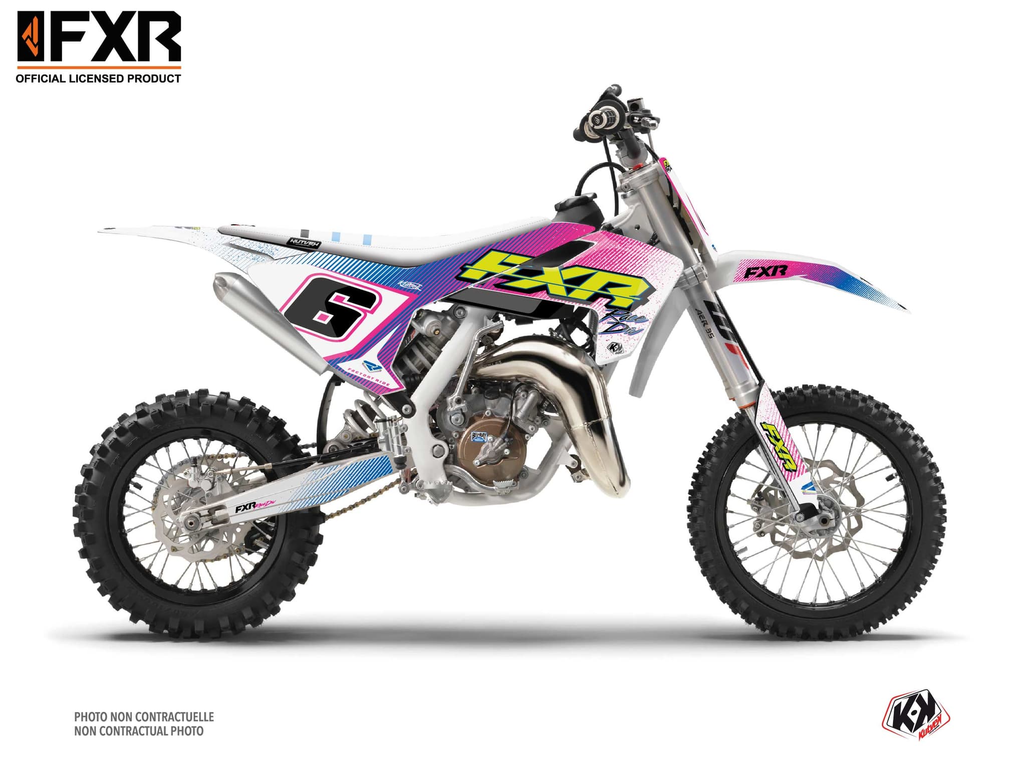 kit graphique motocross husqvarna tc 65 fxr retro