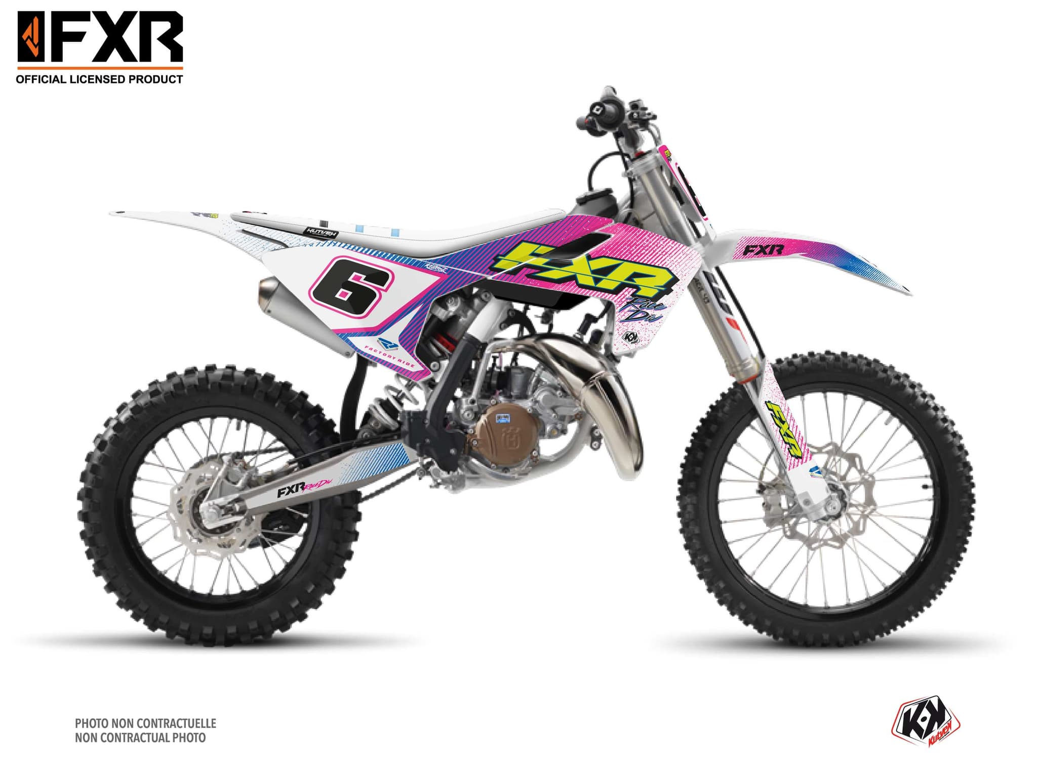 kit graphique motocross husqvarna tc 85 fxr retro