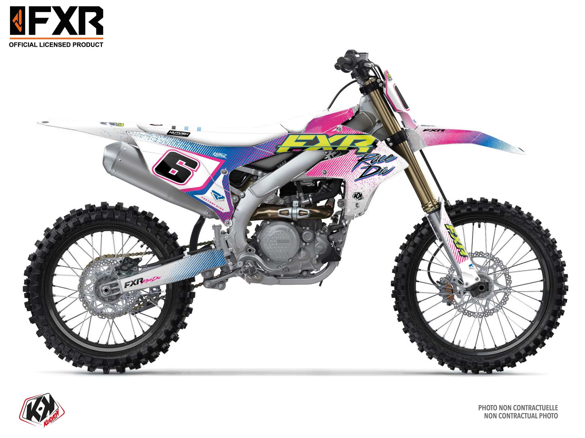 kit graphique motocross yamaha yz 450 f fxr retro