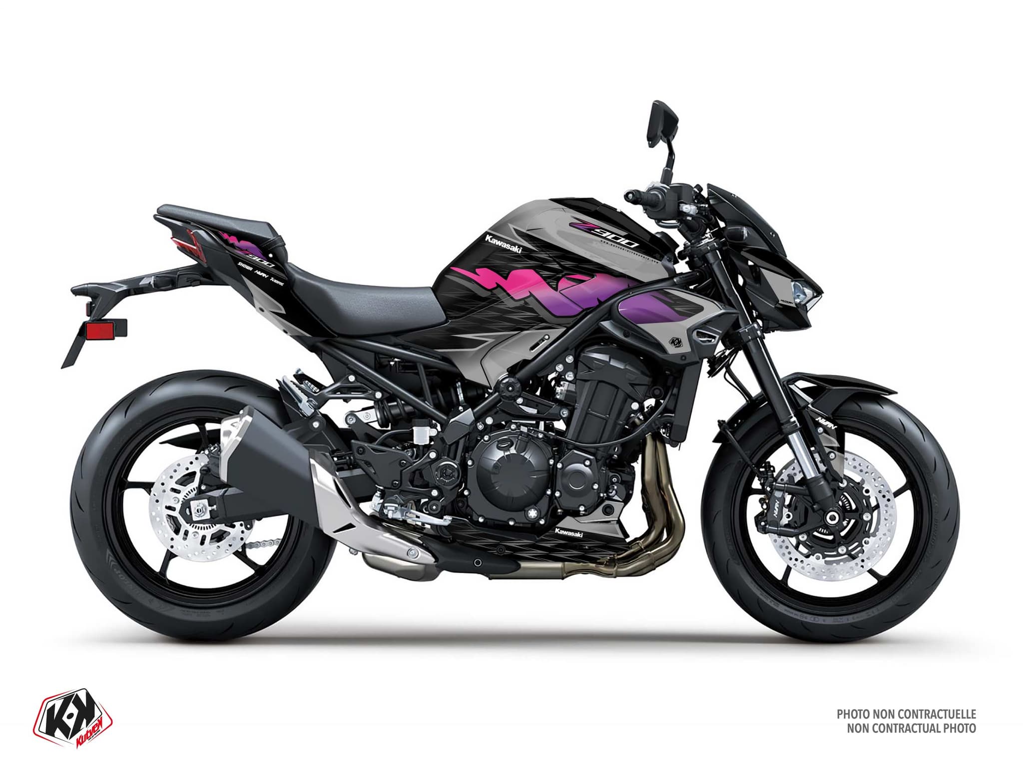Kit graphique Moto KAWASAKI Z 900 REVIVAL Rose
