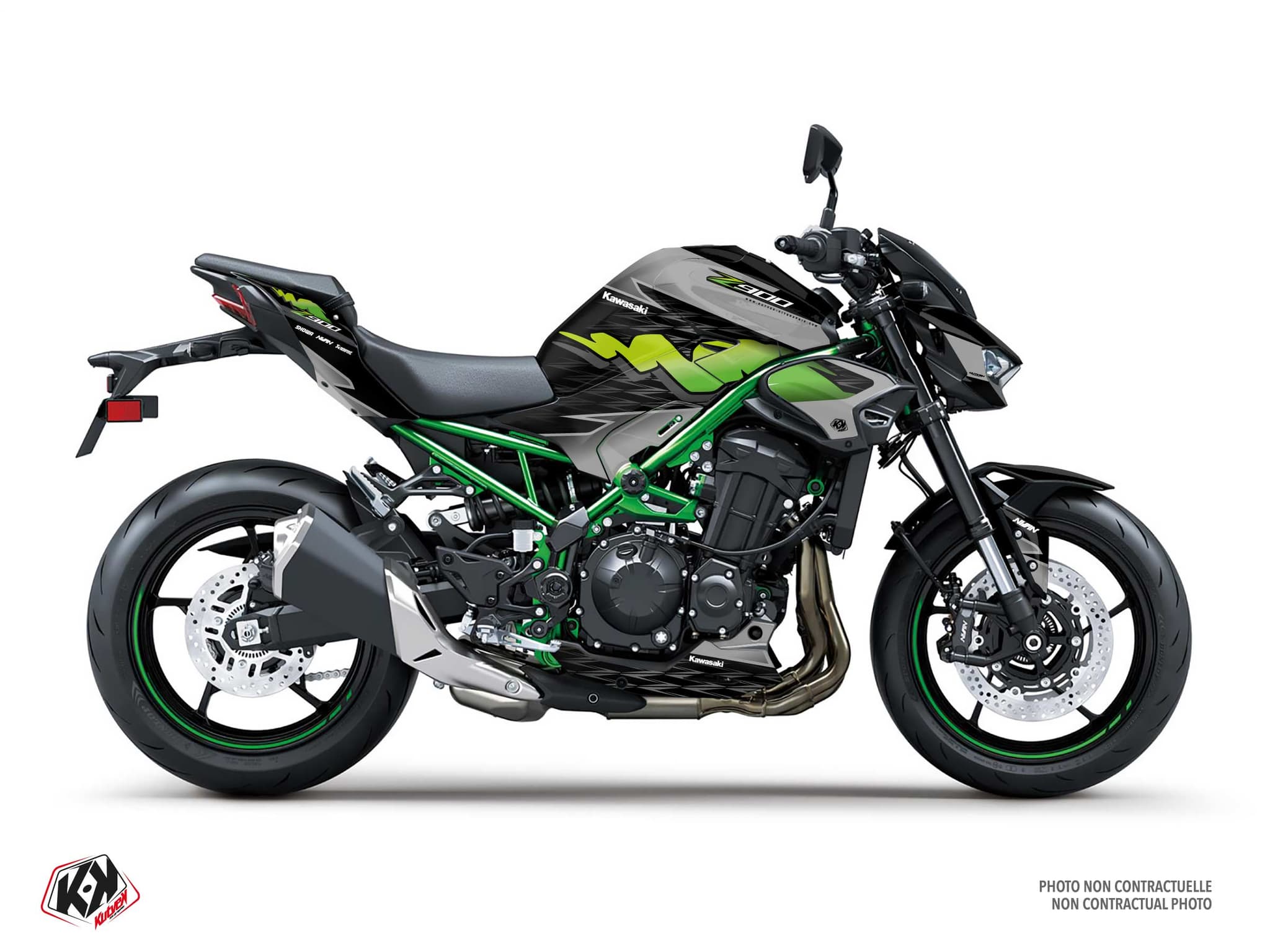 kit graphique moto kawasaki z 900 revival vert