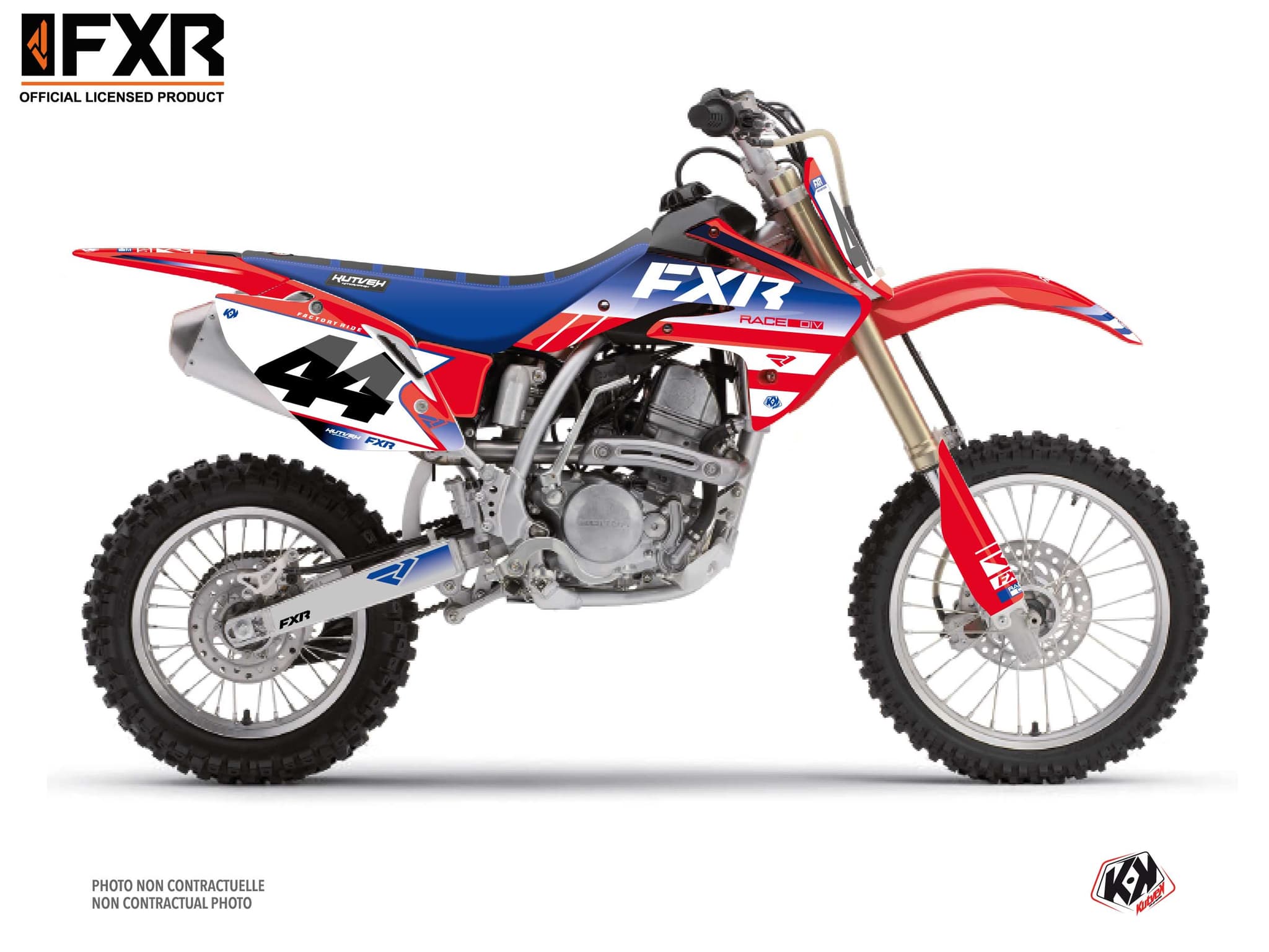 kit graphique motocross honda crf 150 r fxr revo rouge
