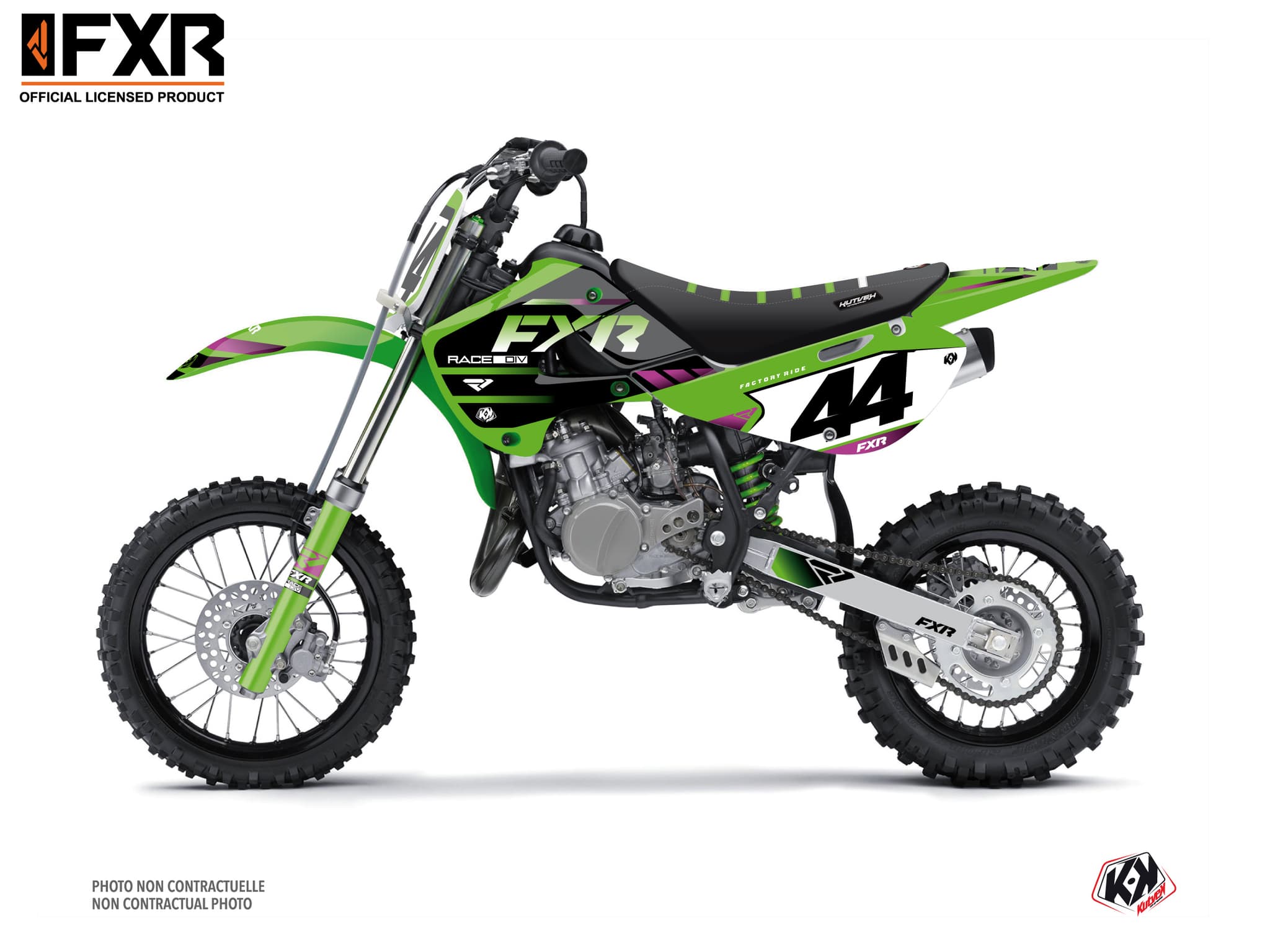 kit graphique motocross kawasaki kx 65 fxr revo vert | Kawasaki | Kutvek