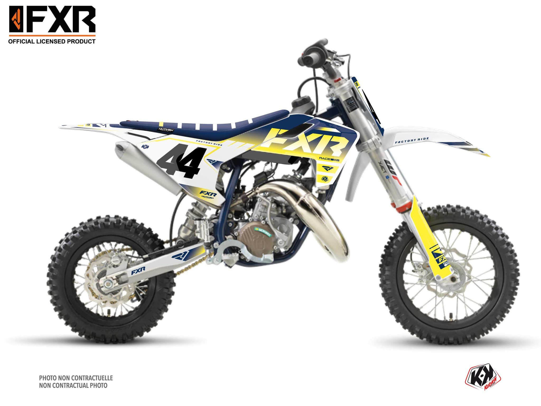 kit graphique motocross husqvarna tc 50 fxr revo blanc