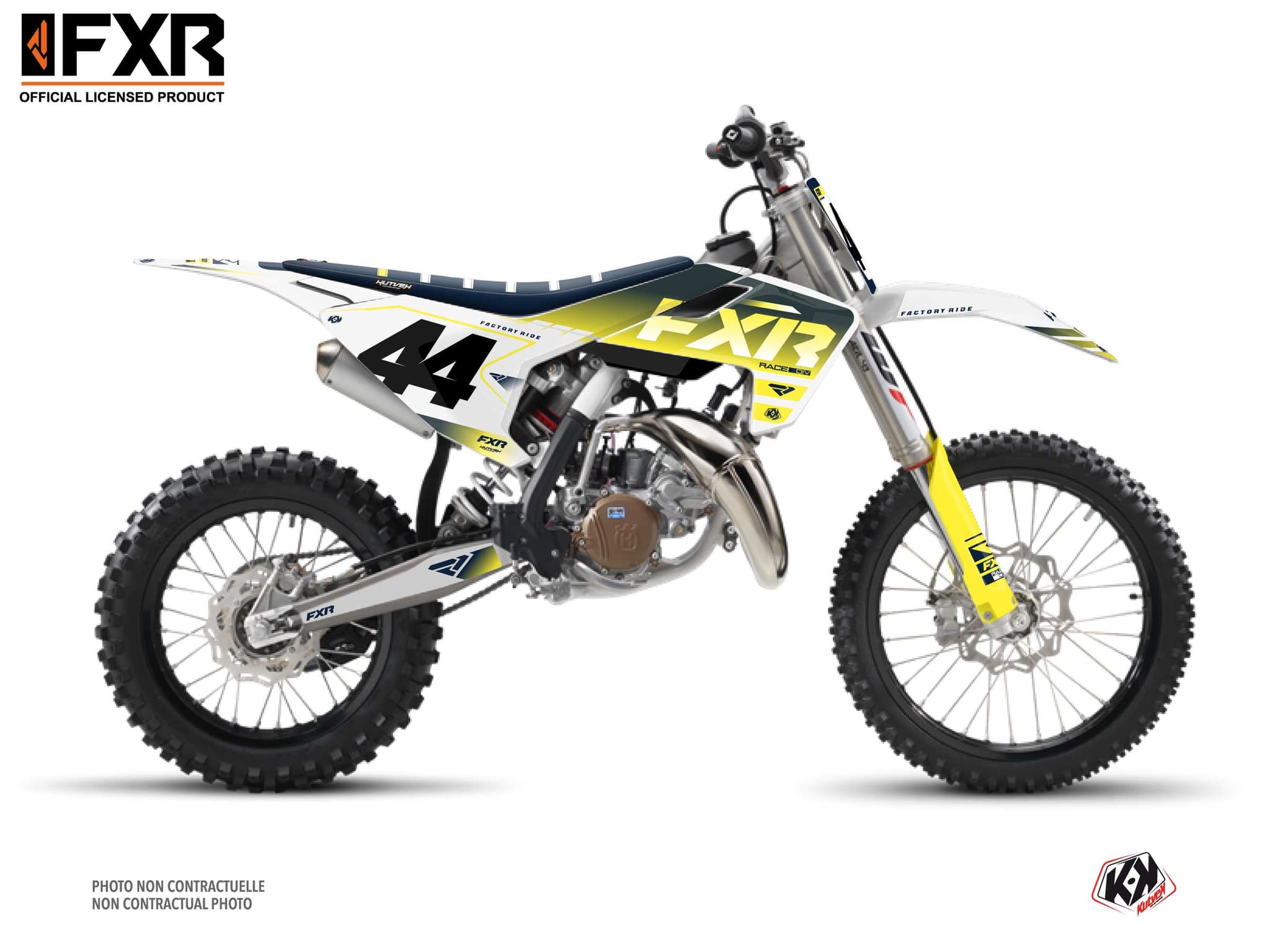 kit graphique motocross husqvarna tc 85 fxr revo blanc