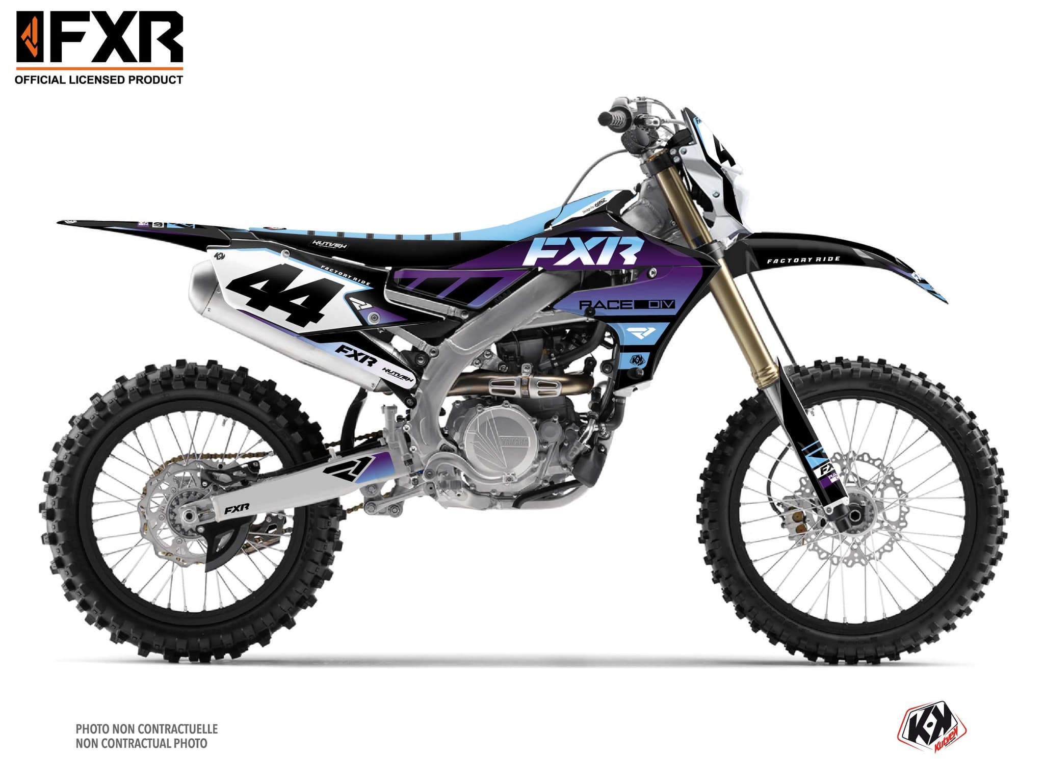 dirt bike yamaha wr 250 f fxr revo purple graphic kit | WR | Kutvek