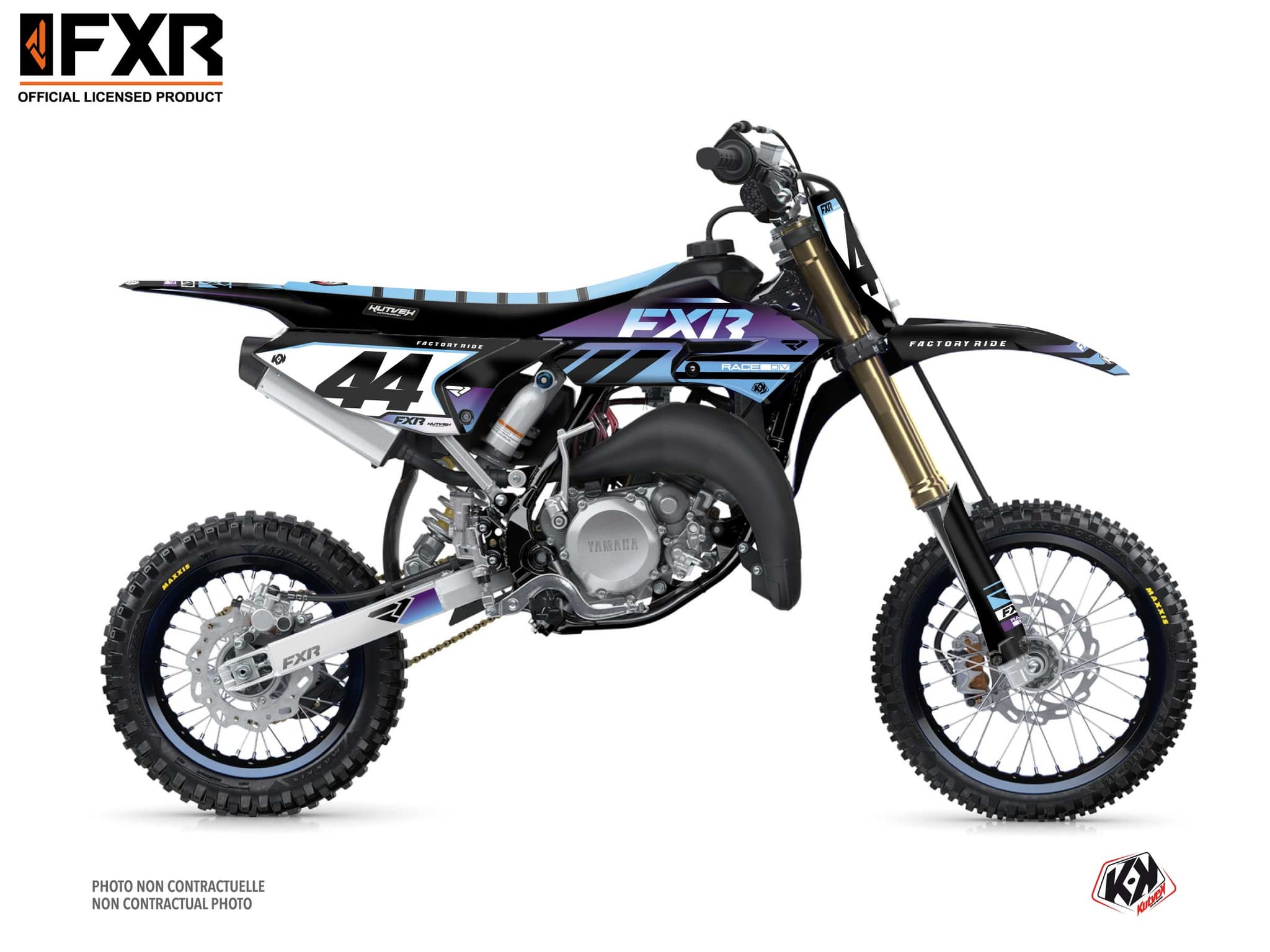 dirt bike yamaha yz 65 fxr revo purple graphic kit | 65 YZ | Kutvek