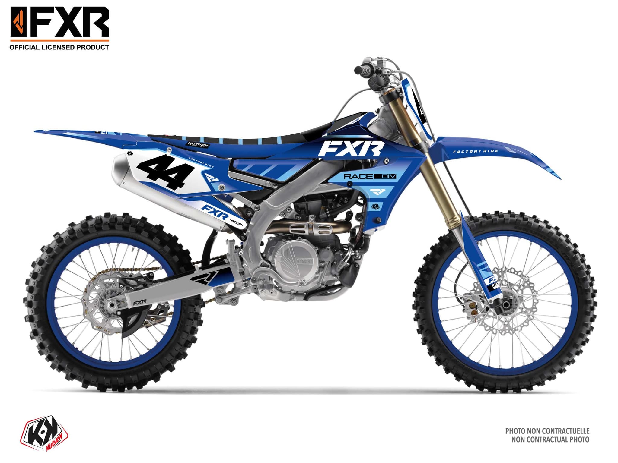 Yamaha YZ 450 F FXR Revo Blue Dirt Bike Graphic Kit
