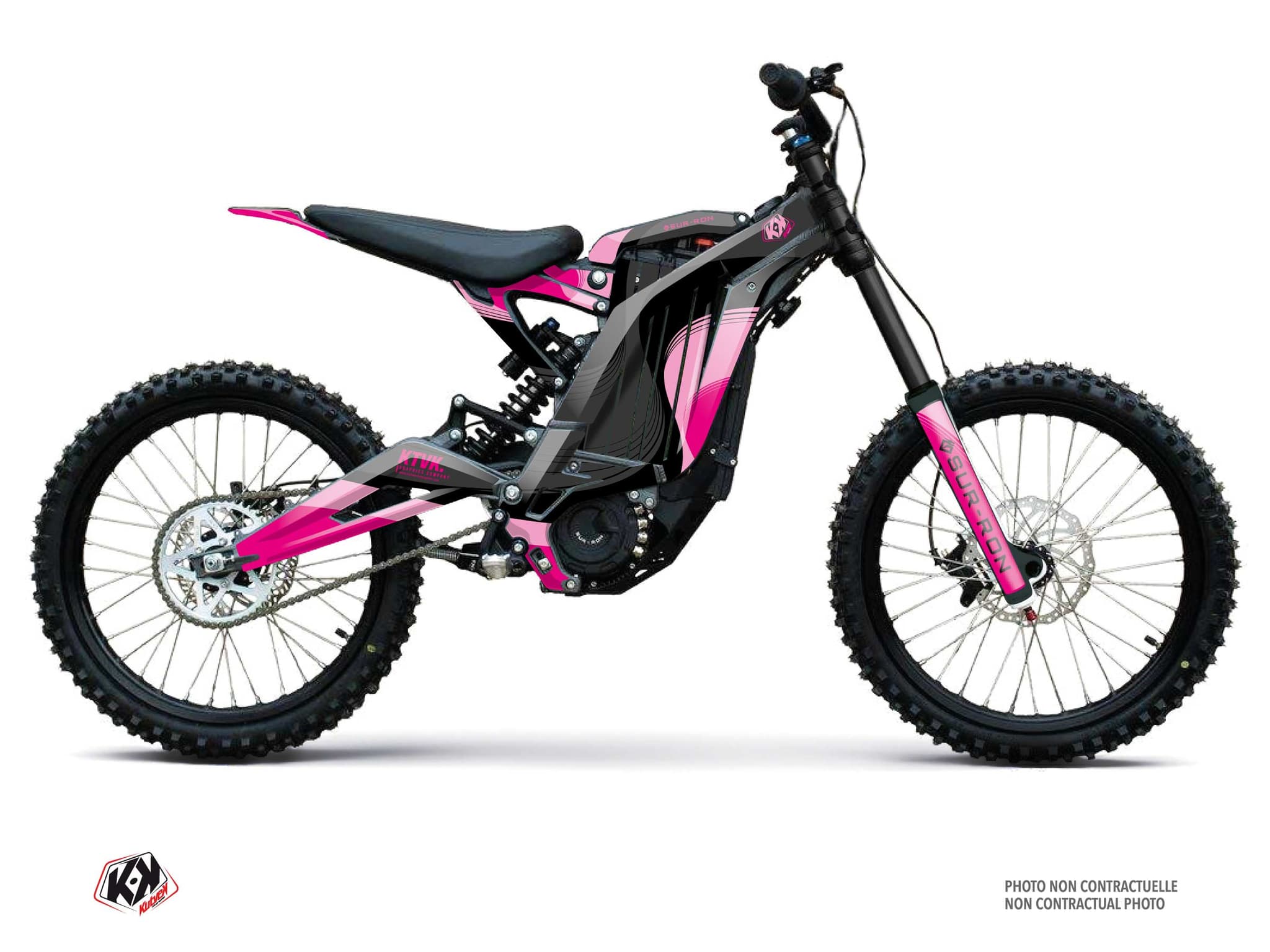 kit decorativo moto-cross sur-ron light-bee homologuée x ribbon rosa