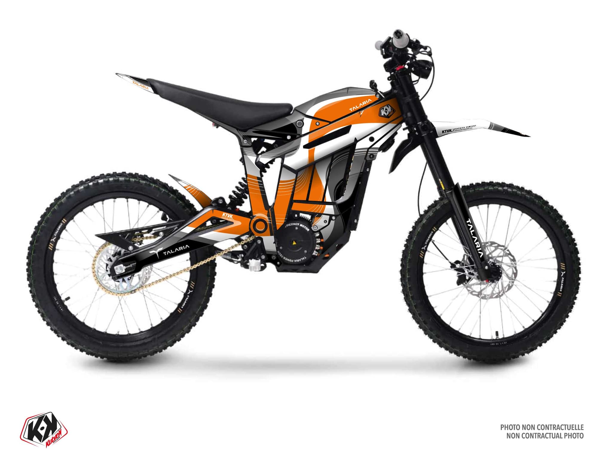 Dirt Bike Graphic Kit Talaria Sting Ribbon Orange