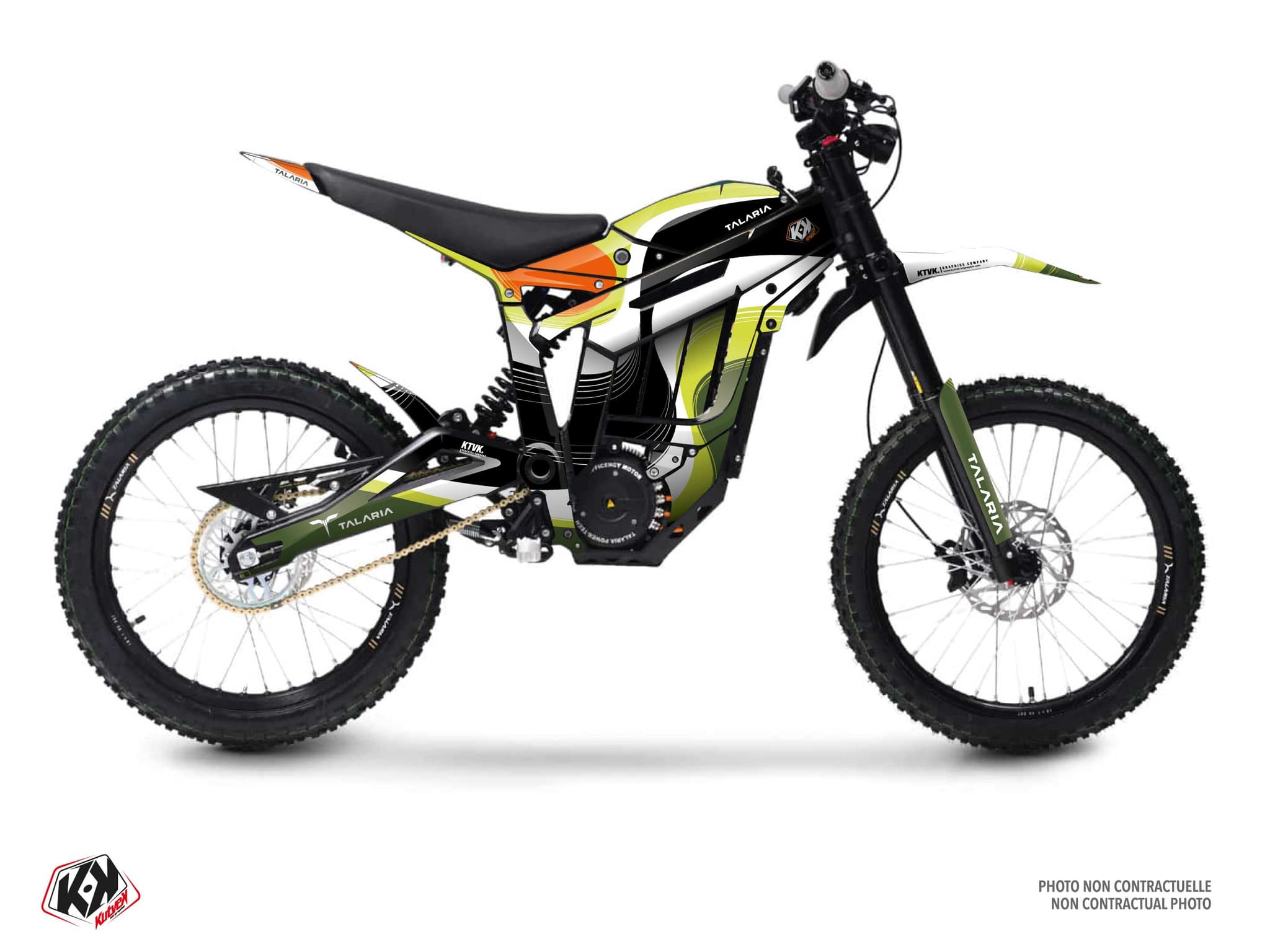Dirt Bike Graphic Kit Talaria Sting Ribbon Green