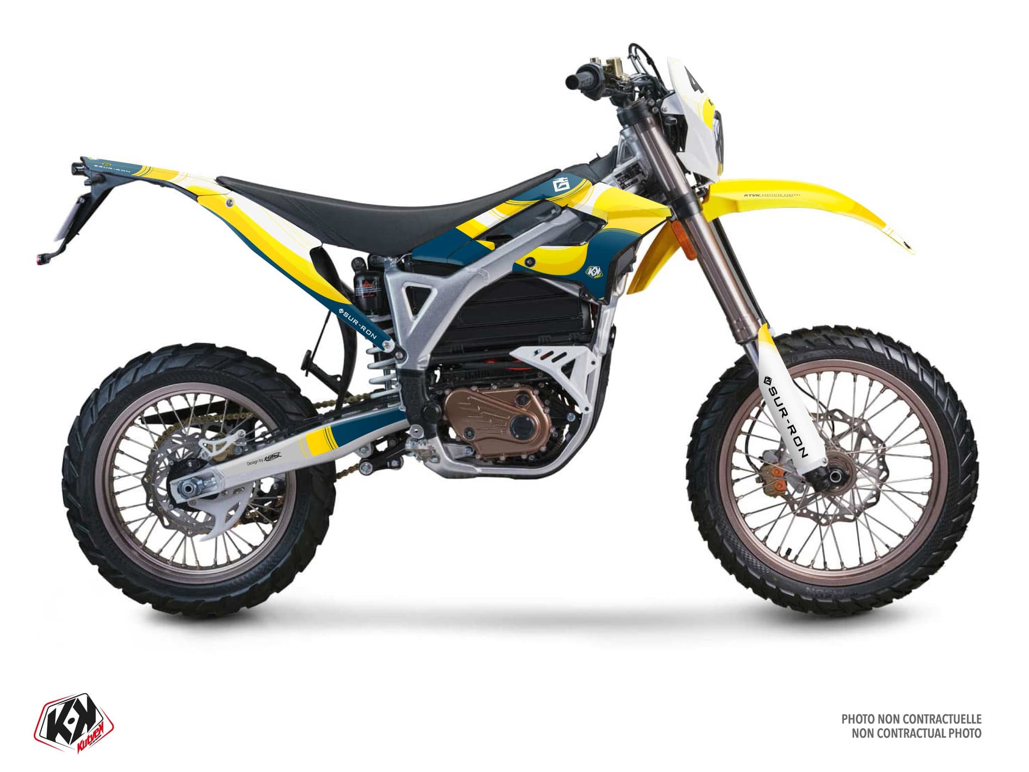 kit decorativo moto-cross sur-ron storm-bee enduro ribbon blu