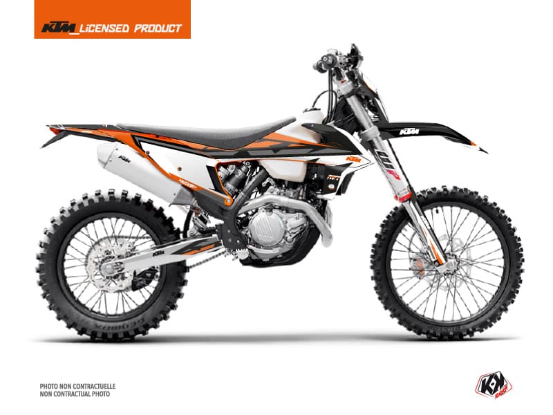Kit graphique Moto Cross Rift KTM EXC-EXCF Noir Orange | KTM | Kutvek