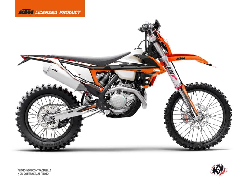 Kit graphique Moto Cross Rift KTM EXC-EXCF Orange Noir | KTM | Kutvek