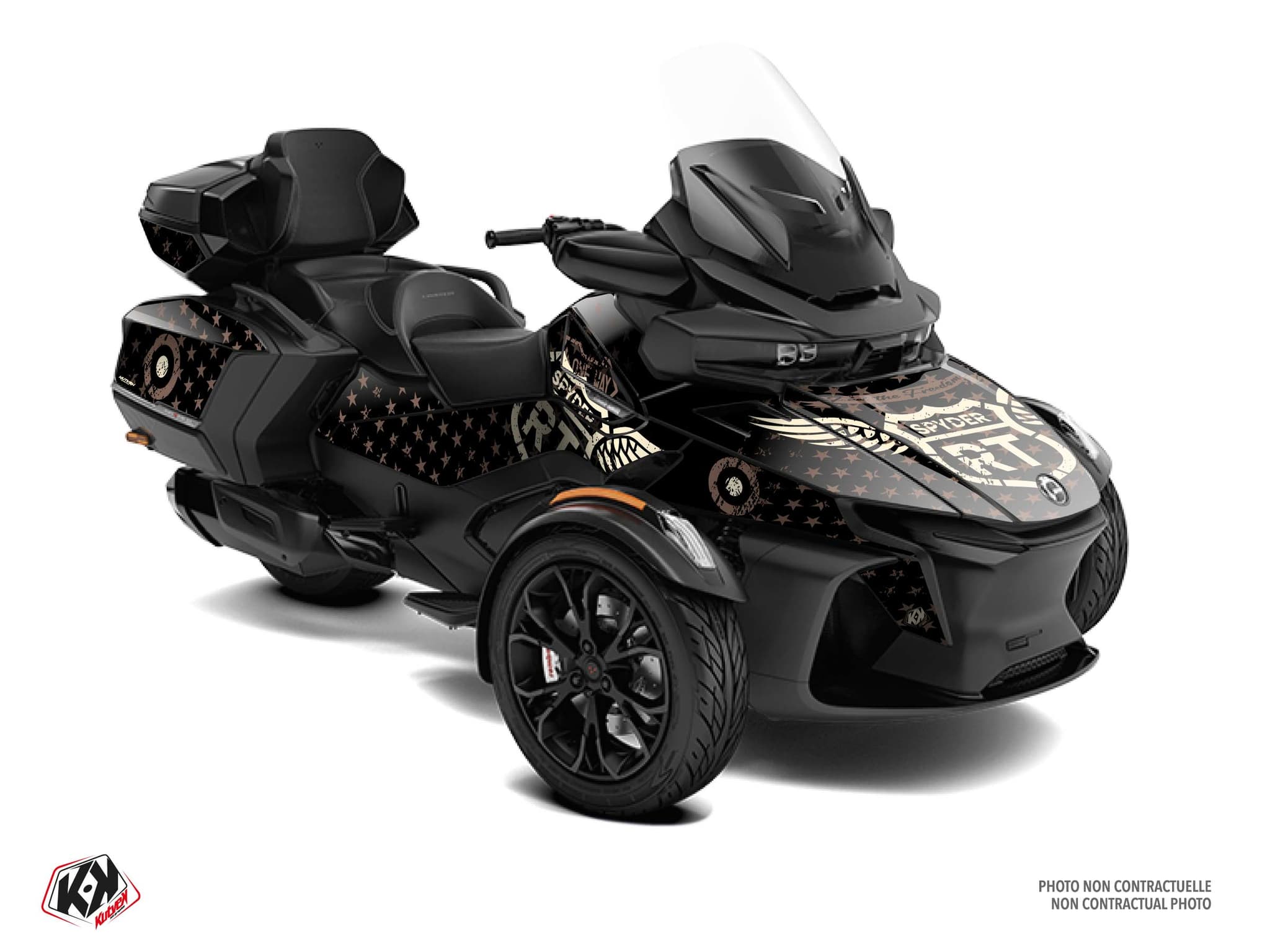 kit graphique road beige hybride can-am spyder rt | Can am | Kutvek