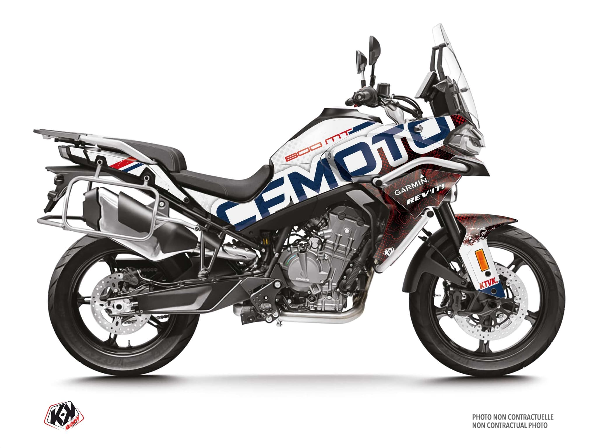 Street Bike CF MOTO MT 800 ROCA White graphic kit
