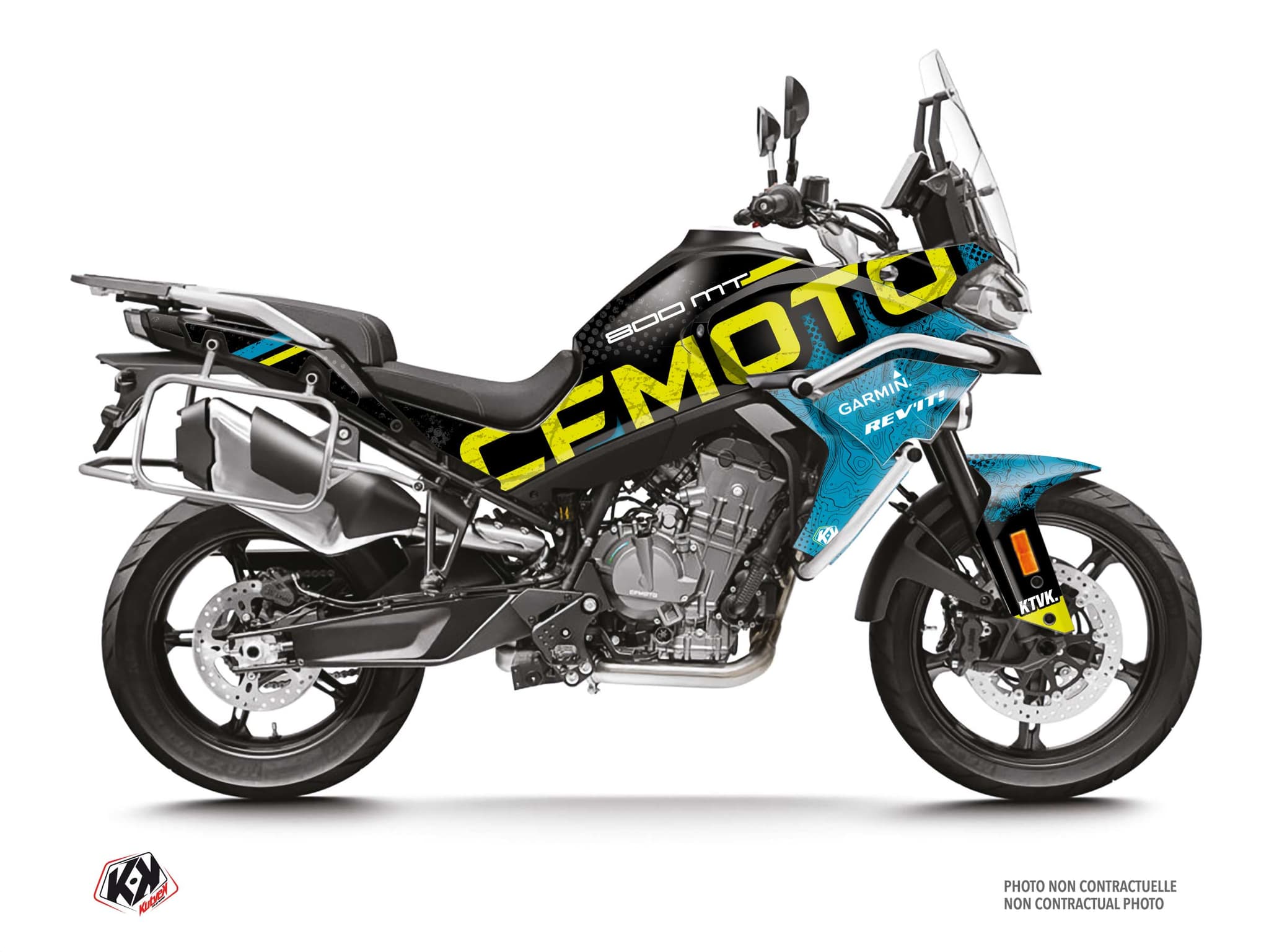 Street Bike CF MOTO MT 800 ROCA Blue graphic kit