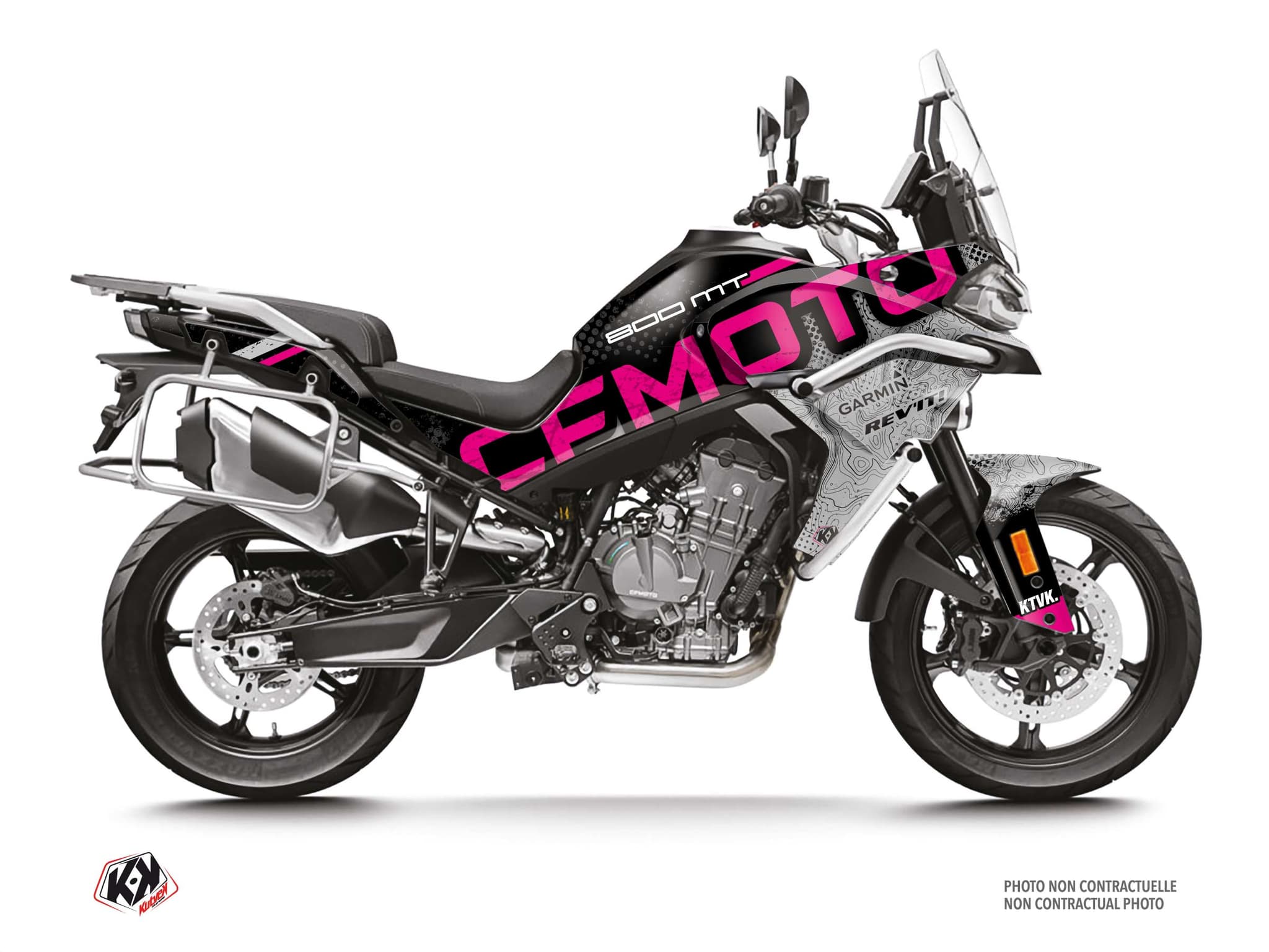 Street Bike CF MOTO MT 800 ROCA Black graphic kit