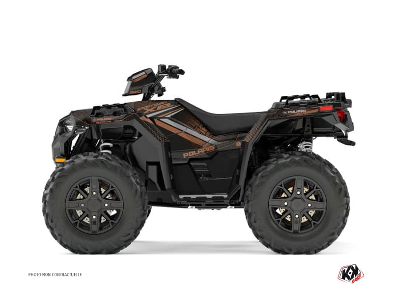 kit graphique quad polaris sportsman 1000 xp rock marron