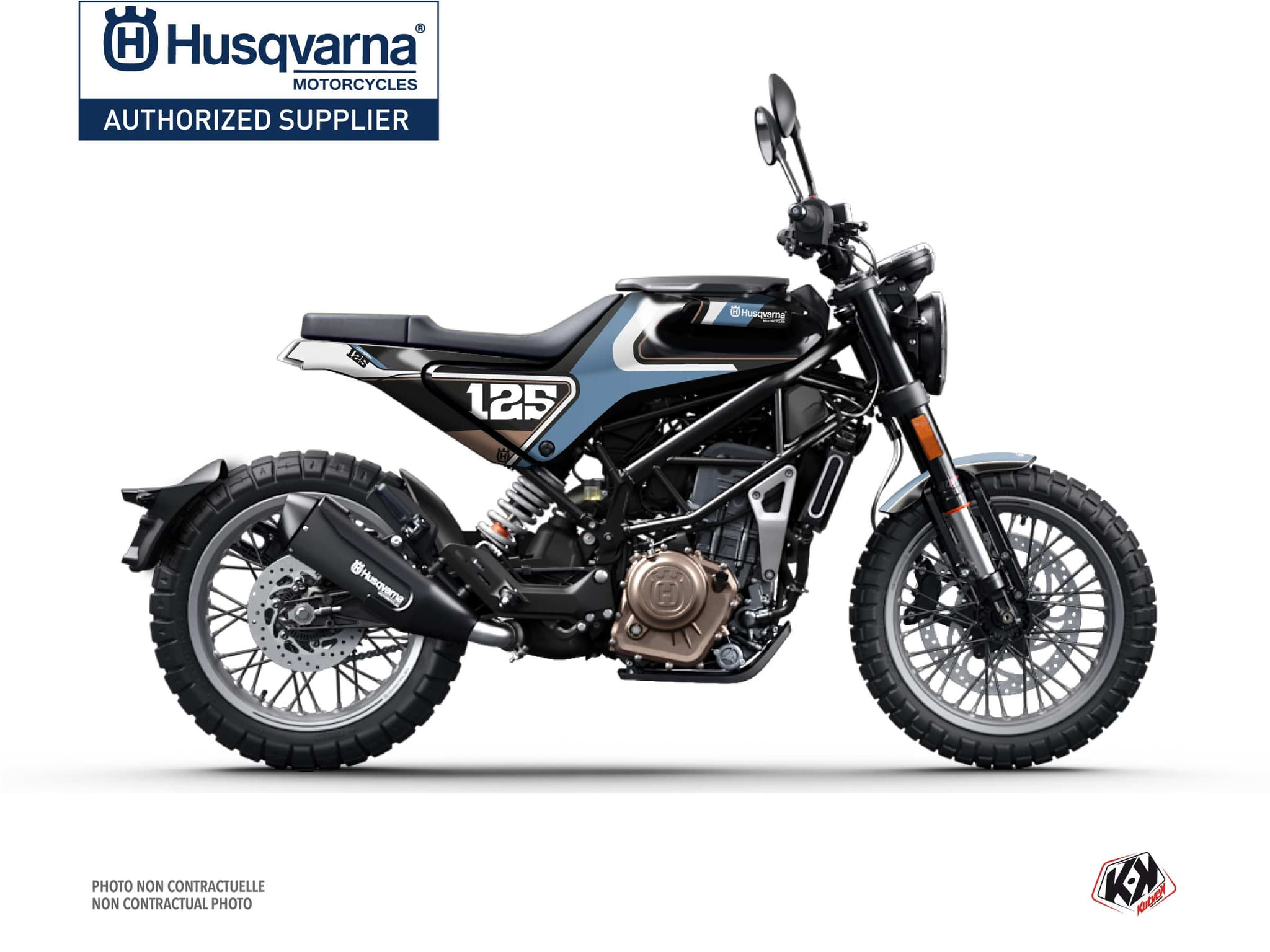 deko-set moto husqvarna svartpilen 125 rocket blau