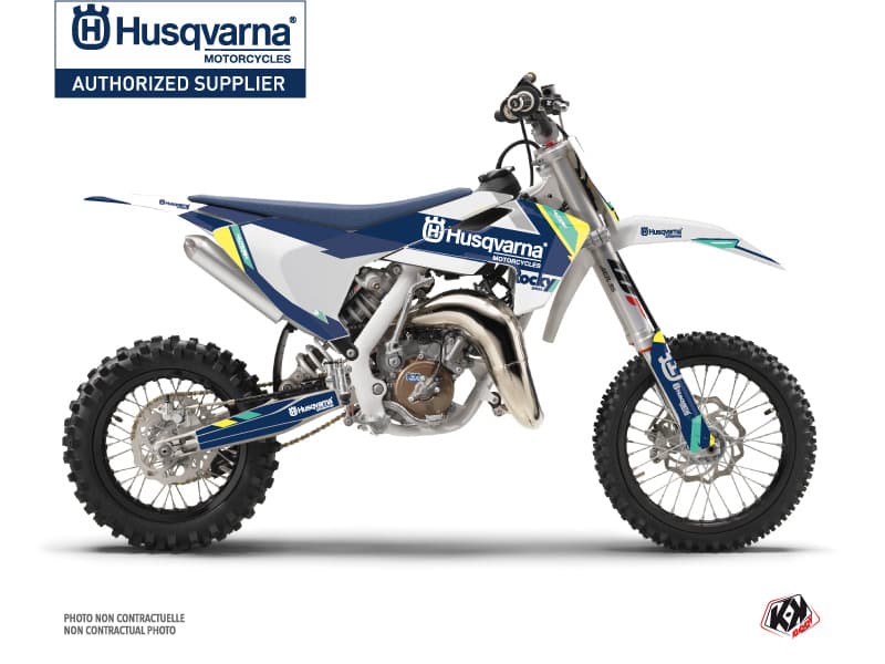 deko-set moto-cross rocky husqvarna tc 65 blau