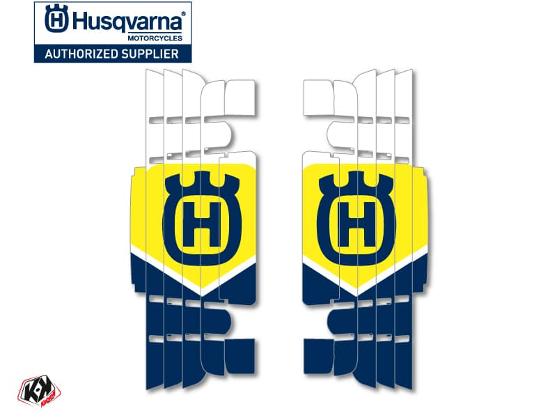 kit graphique grilles de radiateur rocky husqvarna tc-fc 2016-2017 bleu