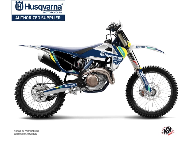 deko-set moto-cross rocky husqvarna fc 250 blau