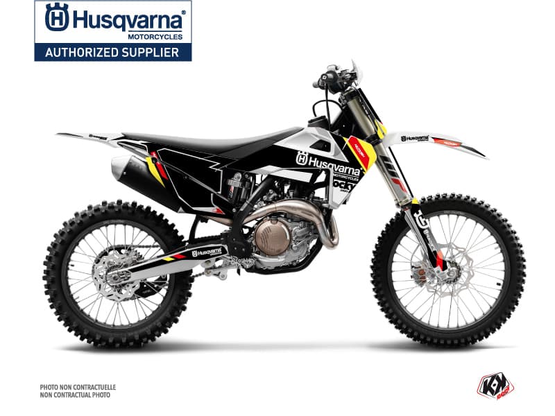 deko-set moto-cross husqvarna fc 250 rocky schwarz