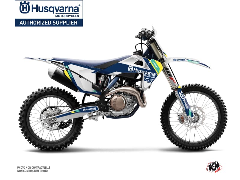 deko-set moto-cross rocky husqvarna fc 450 blau
