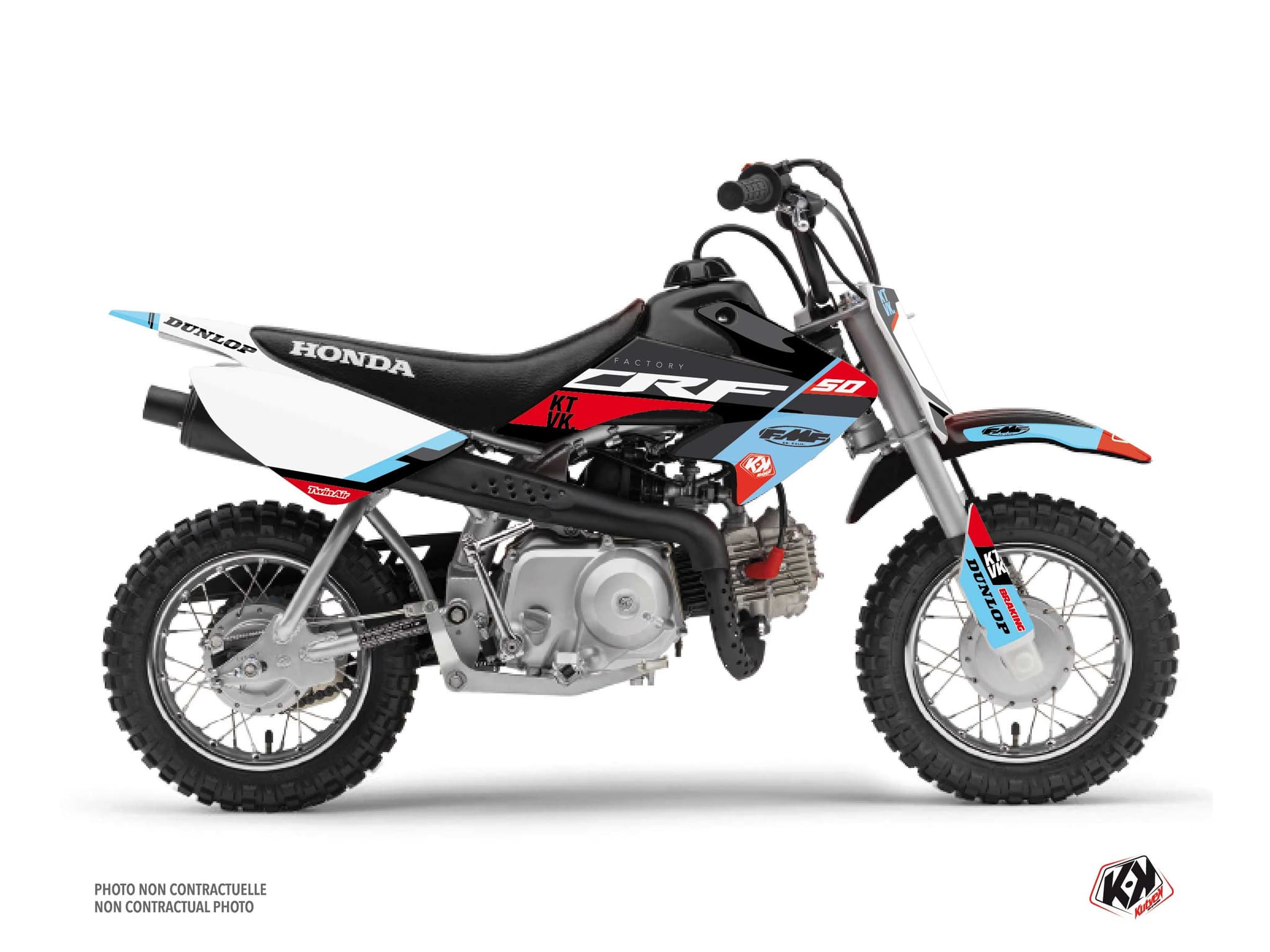 kit graphique motocross honda crf 50 rookie noir