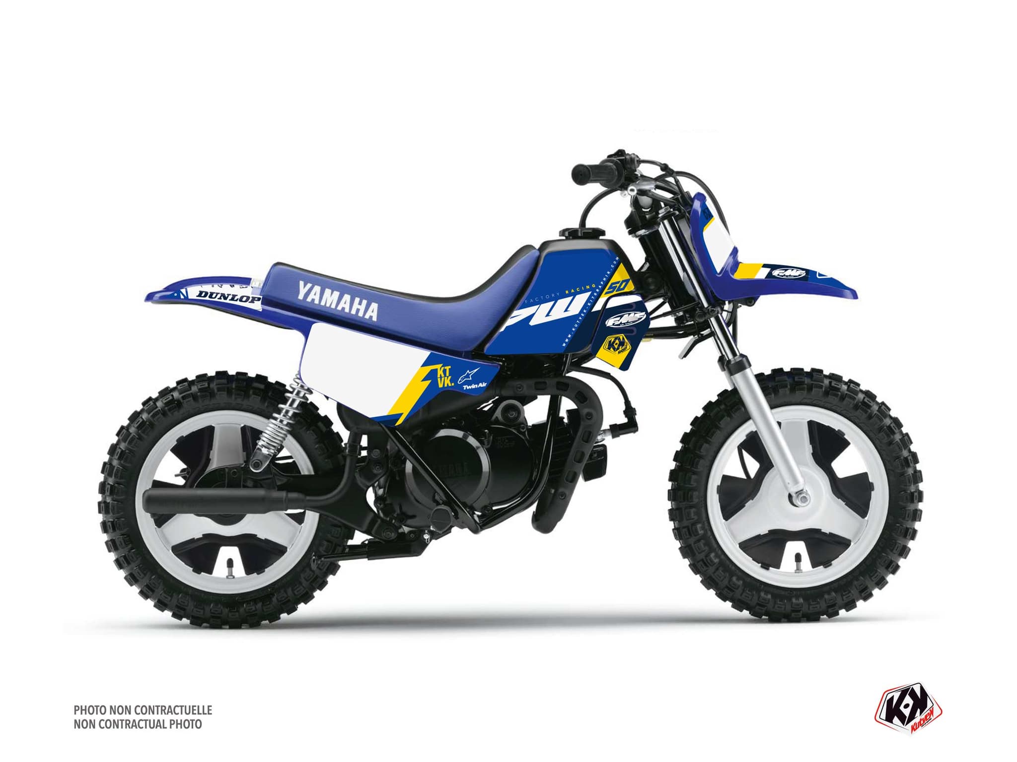 Yamaha PW 50 Dirt Bike Rookie Graphic Kit Blue | PW 50 | Kutvek