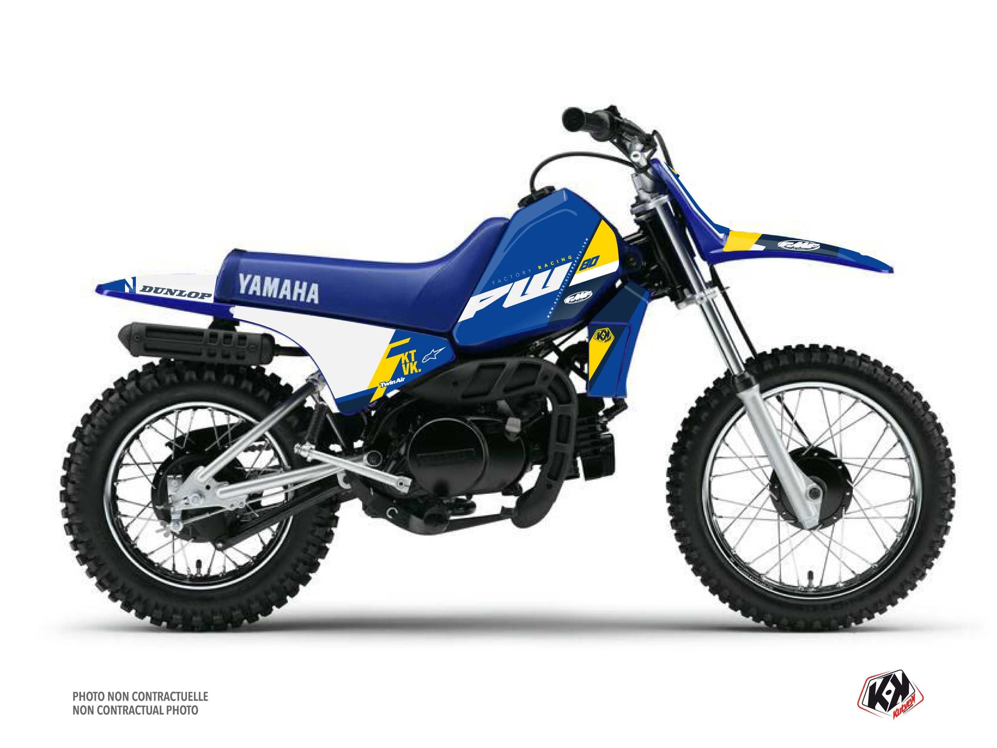Yamaha PW 80 Dirt Bike Rookie Graphic Kit Blue | PW 80 | Kutvek