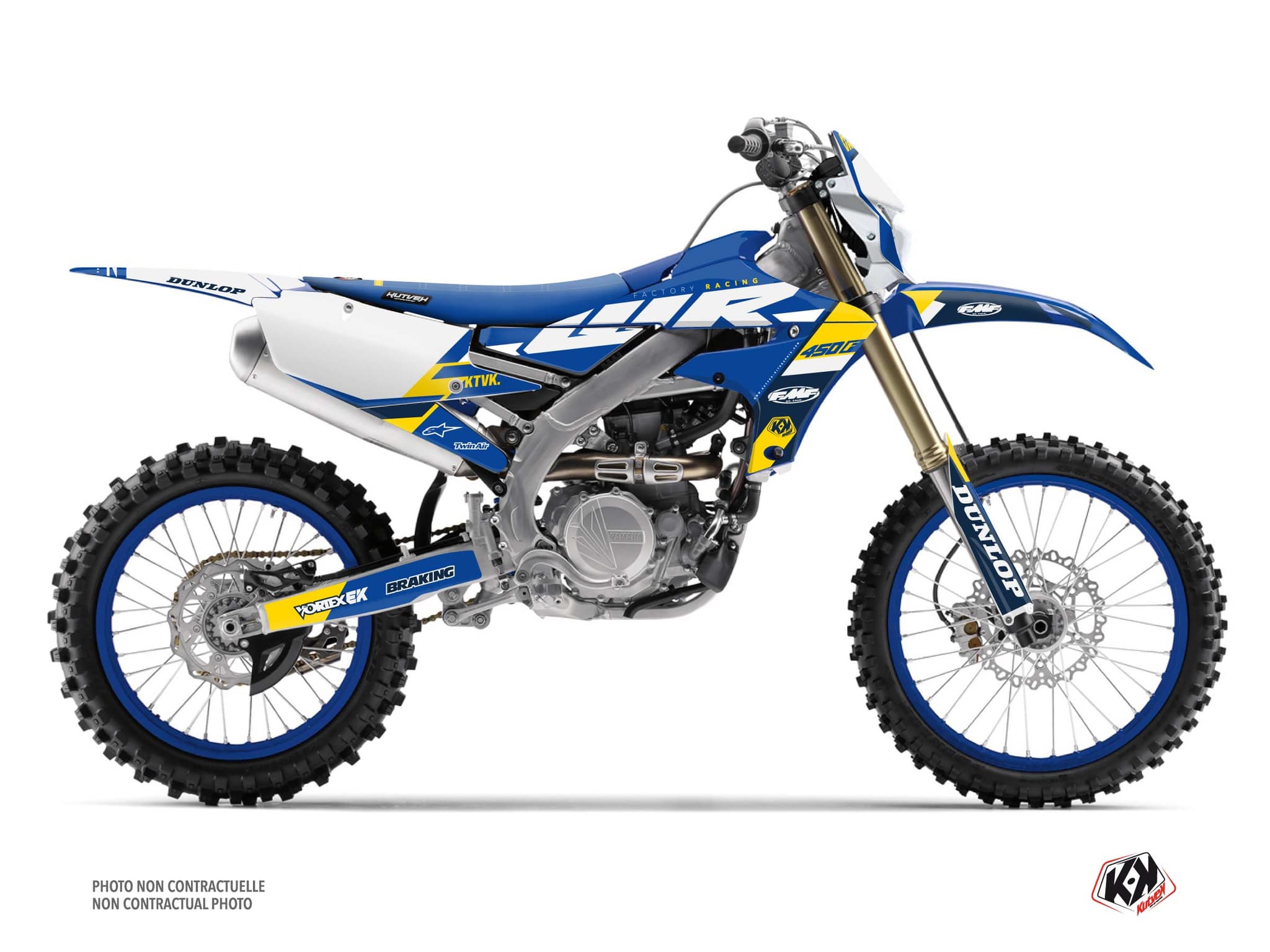 Yamaha 450 WRF Dirt Bike Rookie Graphic Kit Blue | WR | Kutvek
