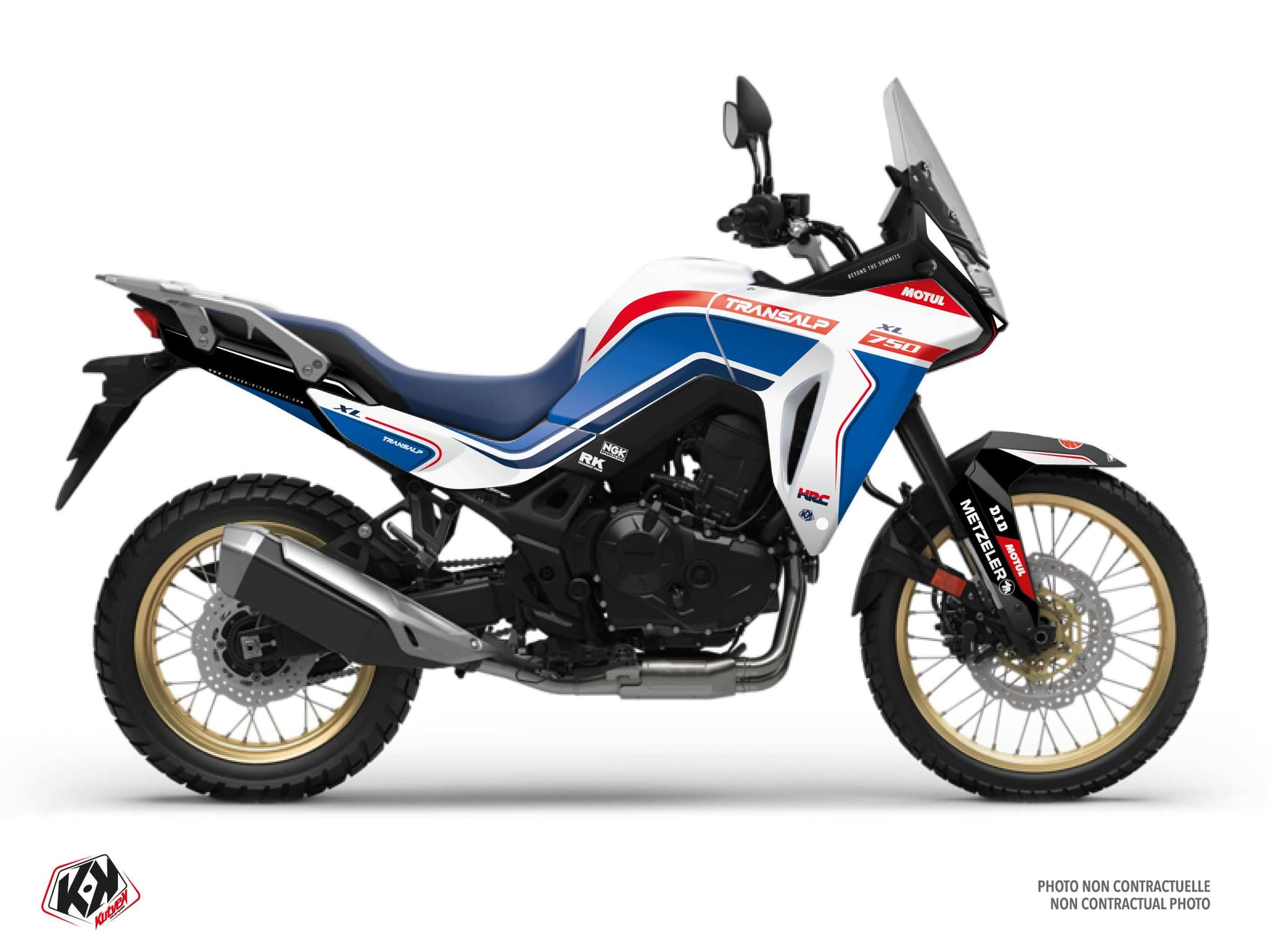 Honda Transalp 750 Street Bike Rover White Graphic Kit | Honda | Kutvek