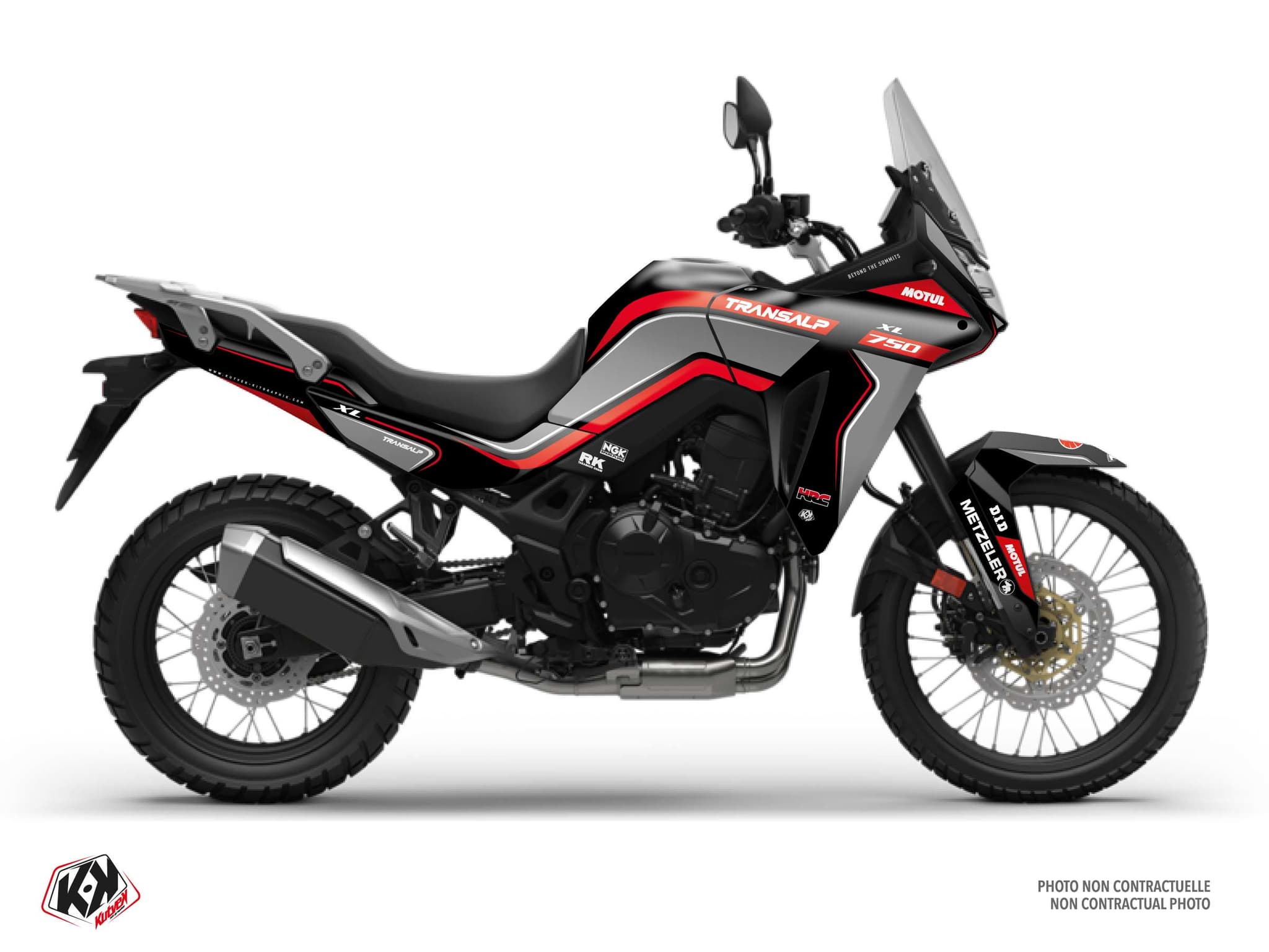 kit graphique moto honda transalp 750 rover noir