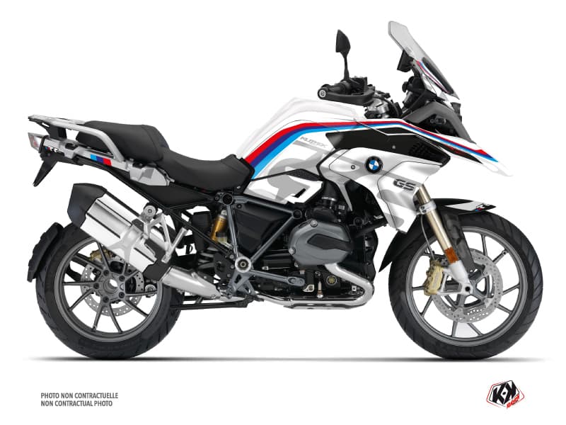 kit graphique moto bmw r 1200 gs exclusive rr blanc