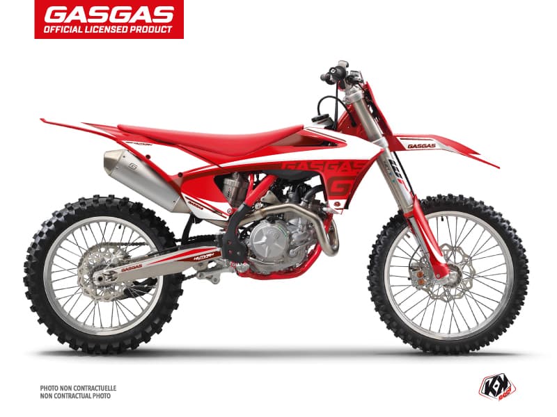 kit graphique motocross gasgas ex 350 f rush rouge