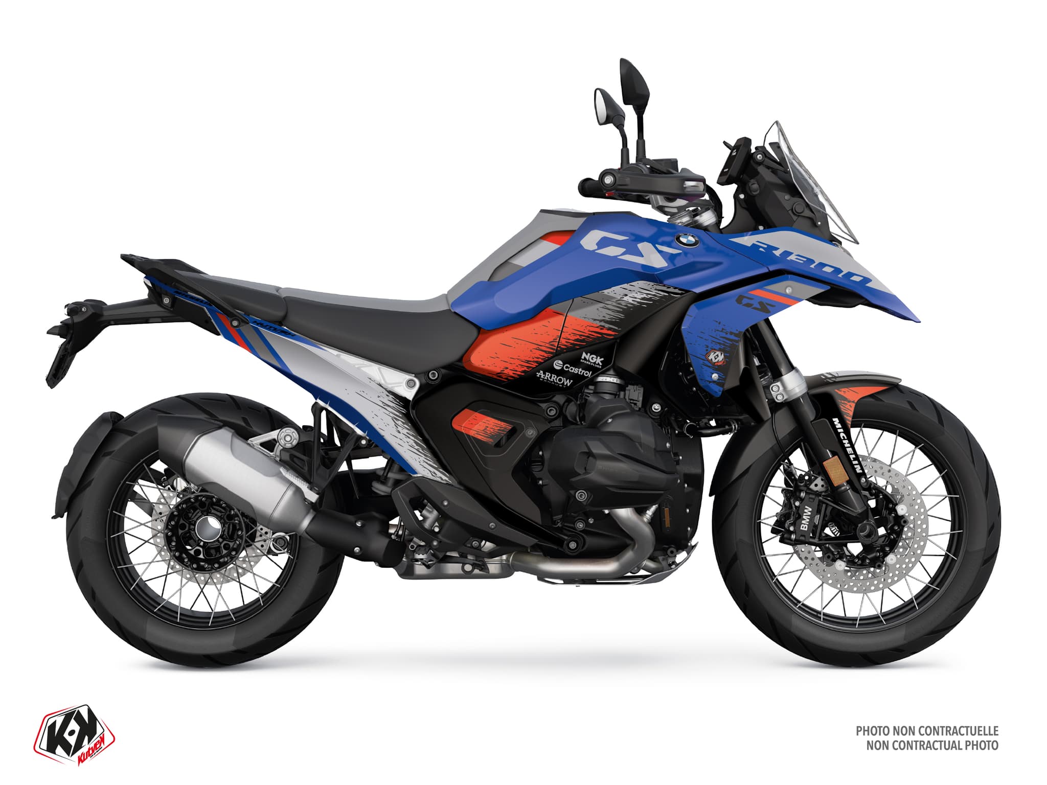 Kit Graphique moto bmw r 1300 gs schorsch bleu