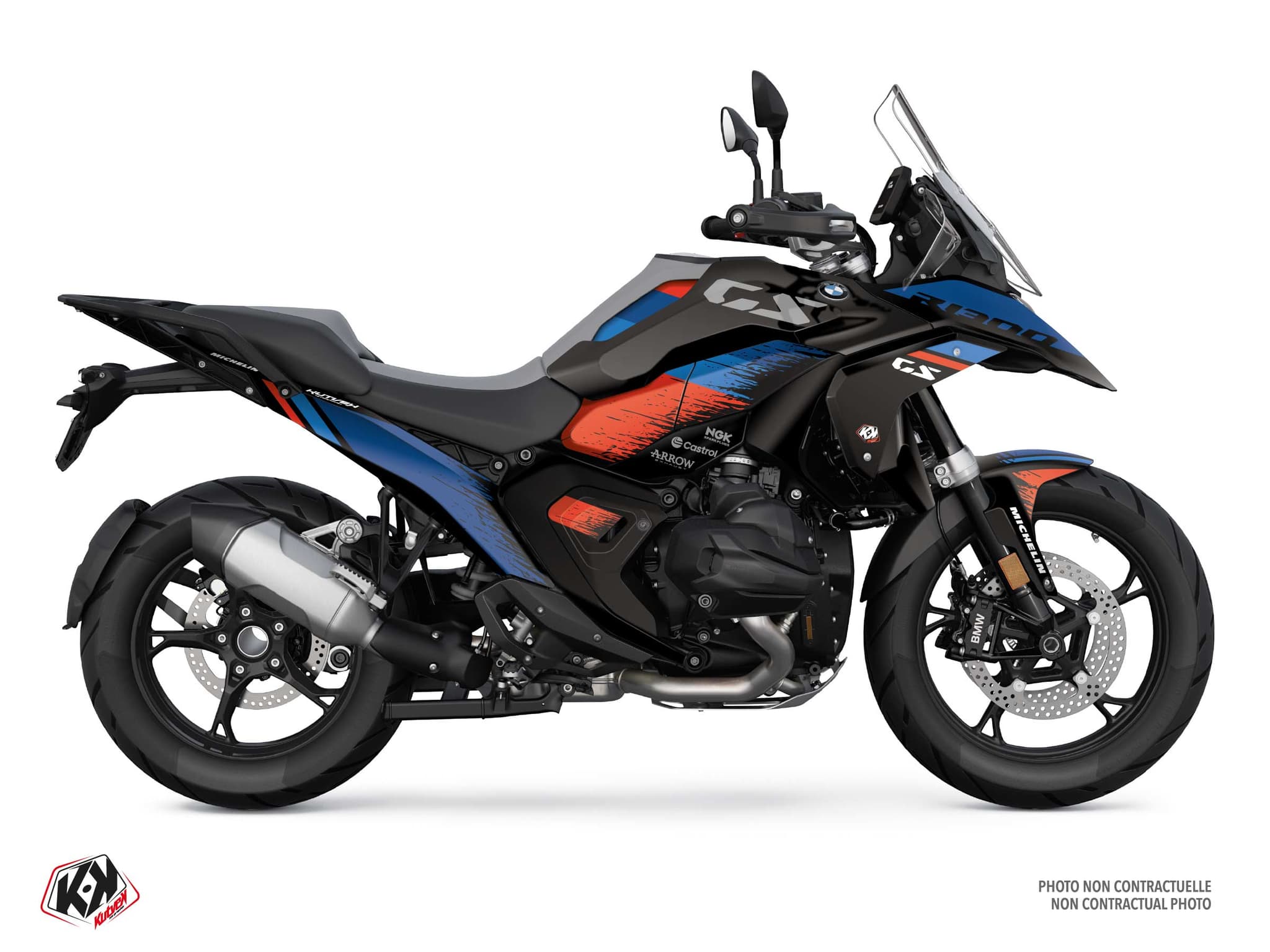 Kit Graphique moto bmw r 1300 gs schorsch noir