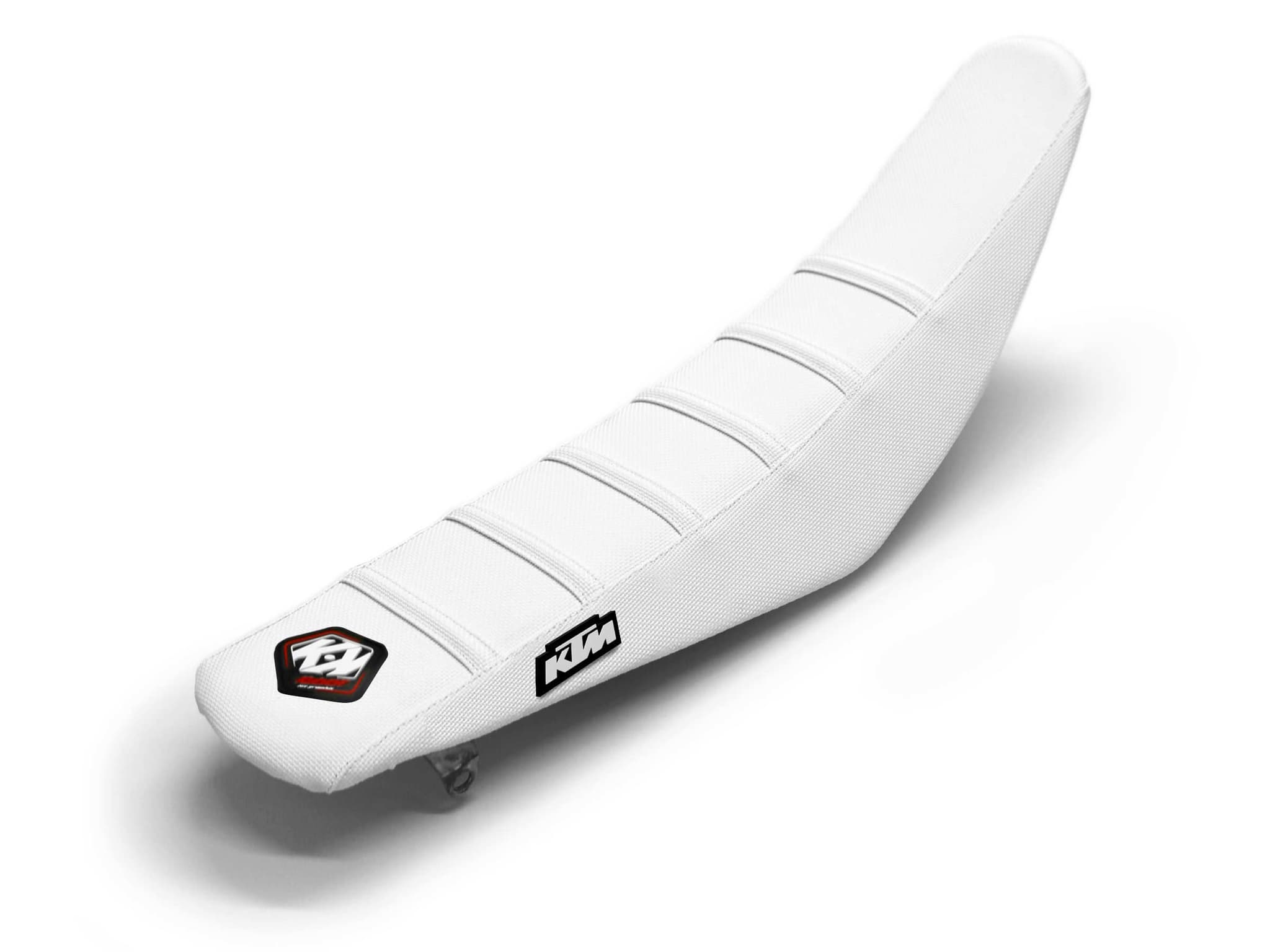 KTM Dirt Bike Seat Cover White 6 Ribs