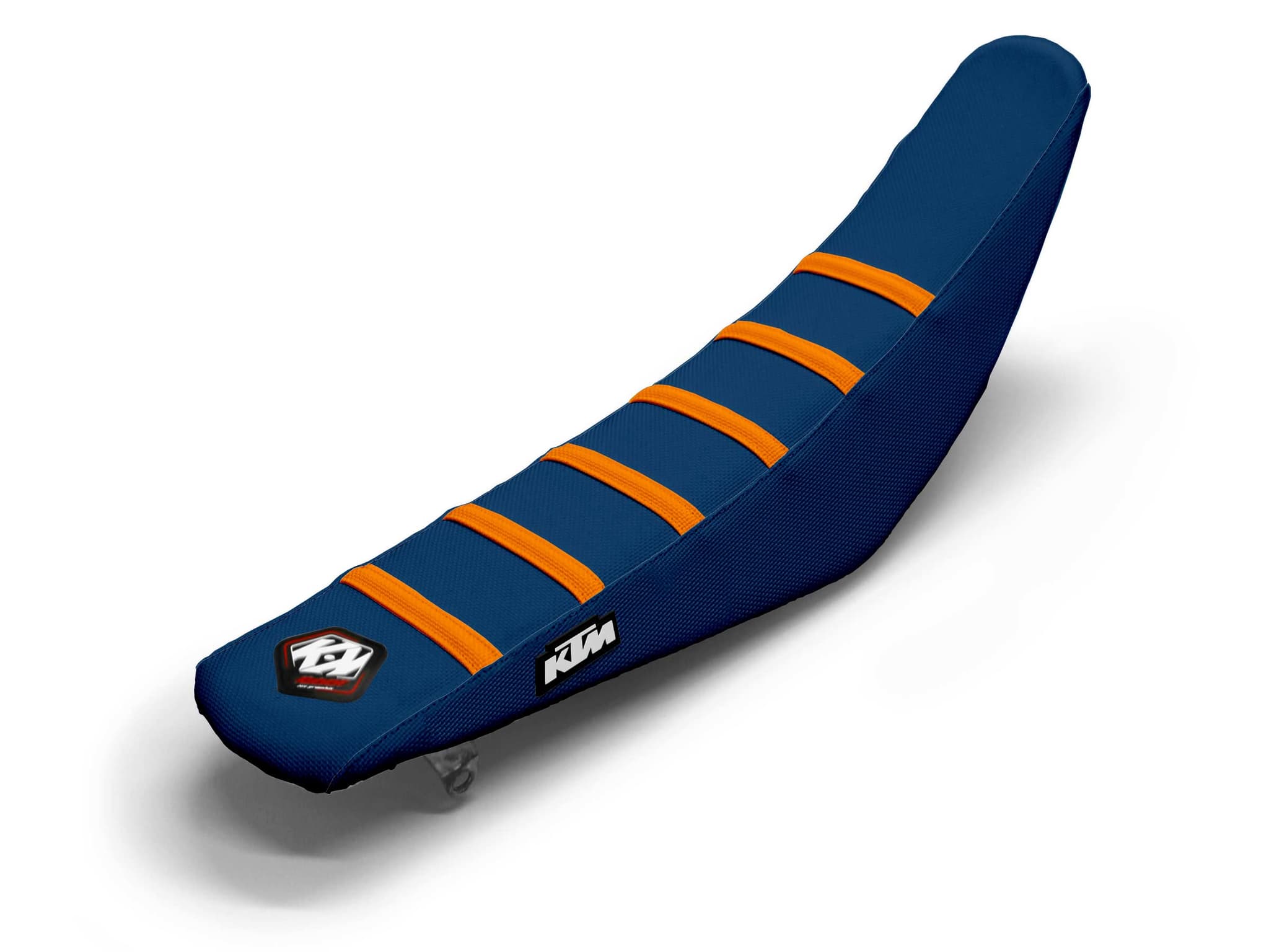 housse de selle motocross ktm orange/navy 6 ribs | KTM | Kutvek