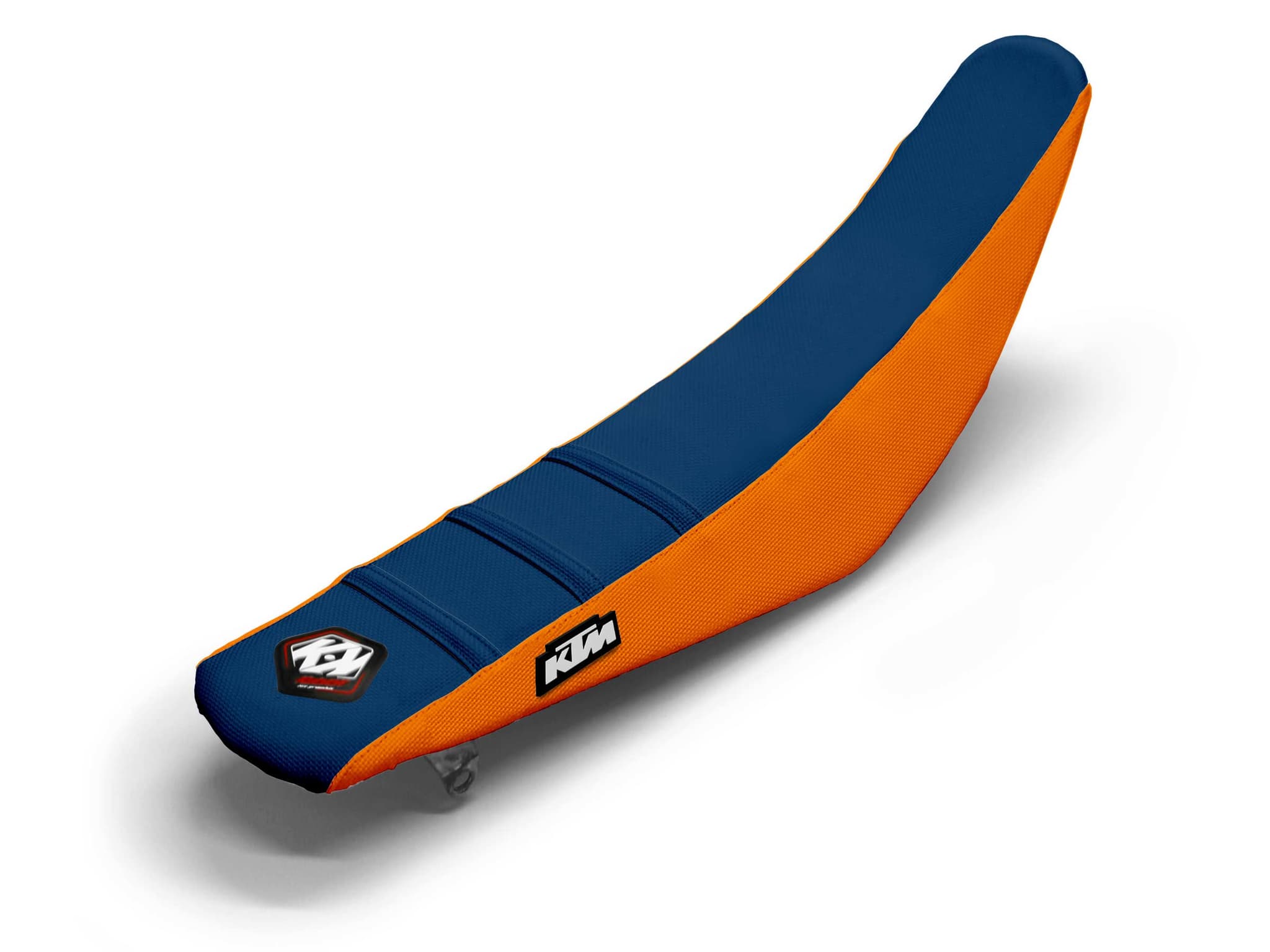 housse de selle motocross ktm orange/navy 3 ribs | KTM | Kutvek