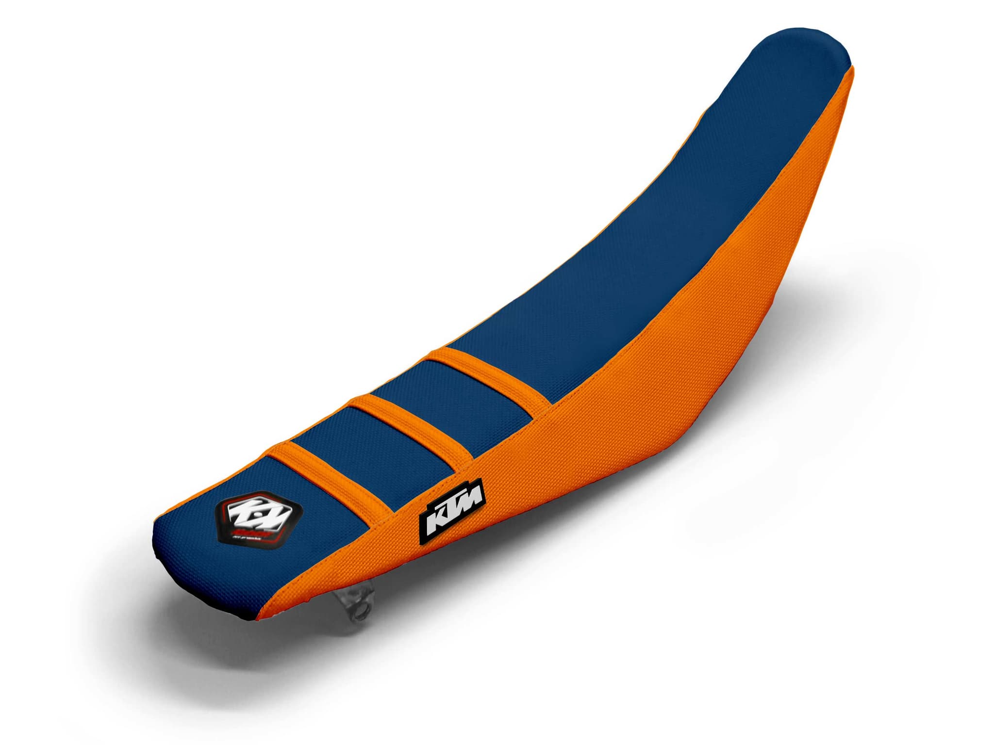 housse de selle motocross ktm orange/navy 3 ribs | KTM | Kutvek