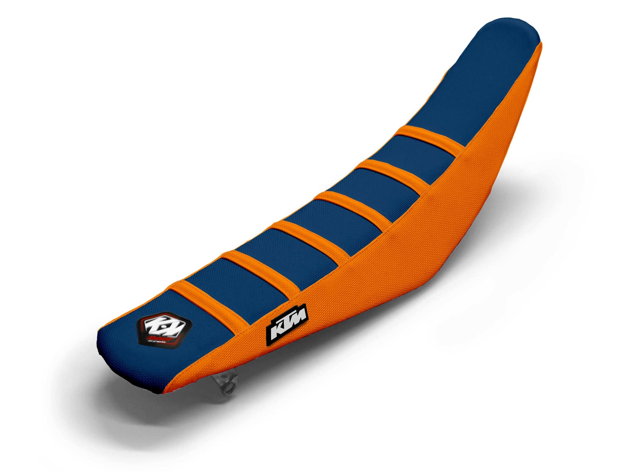 housse de selle motocross ktm orange/navy 6 ribs | KTM | Kutvek