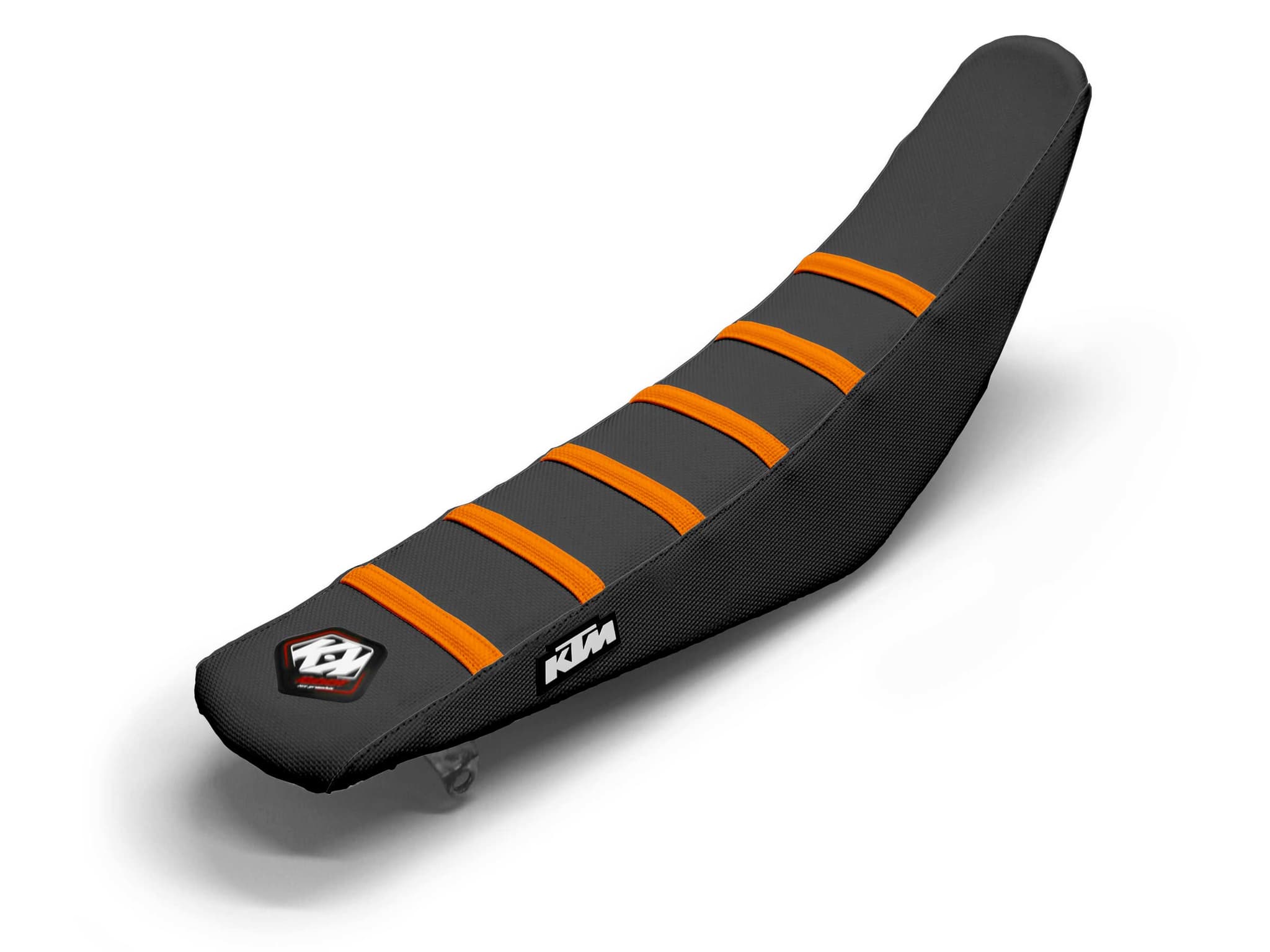 housse de selle motocross ktm noir/orange 6 ribs | KTM | Kutvek