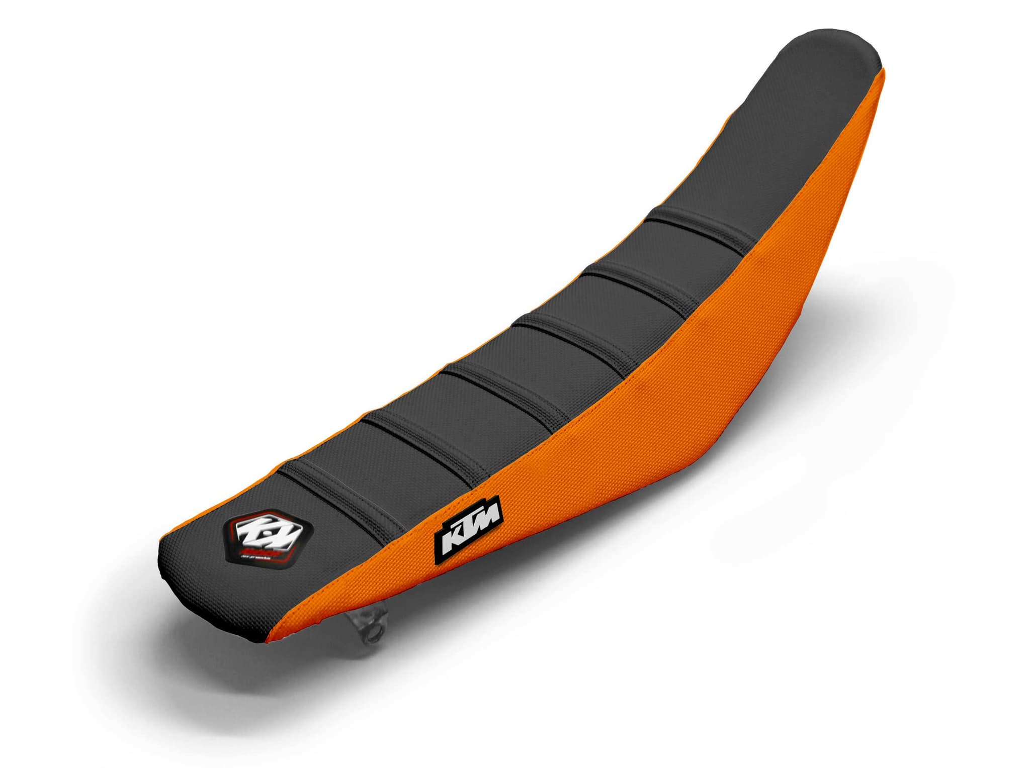 housse de selle motocross ktm noir/orange 6 ribs | KTM | Kutvek