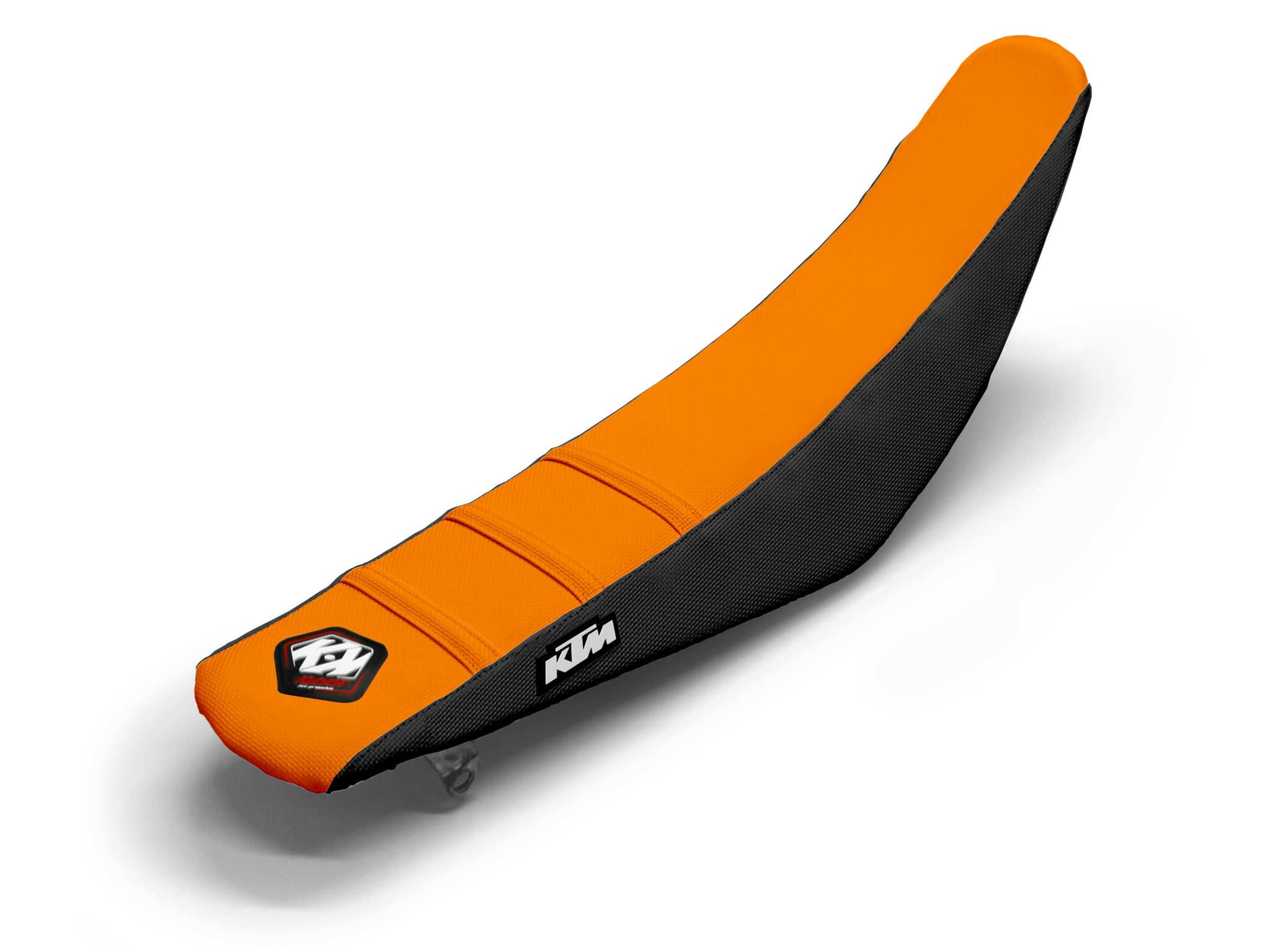 KTM Dirt Bike Seat Cover Black/Orange 3 Ribs