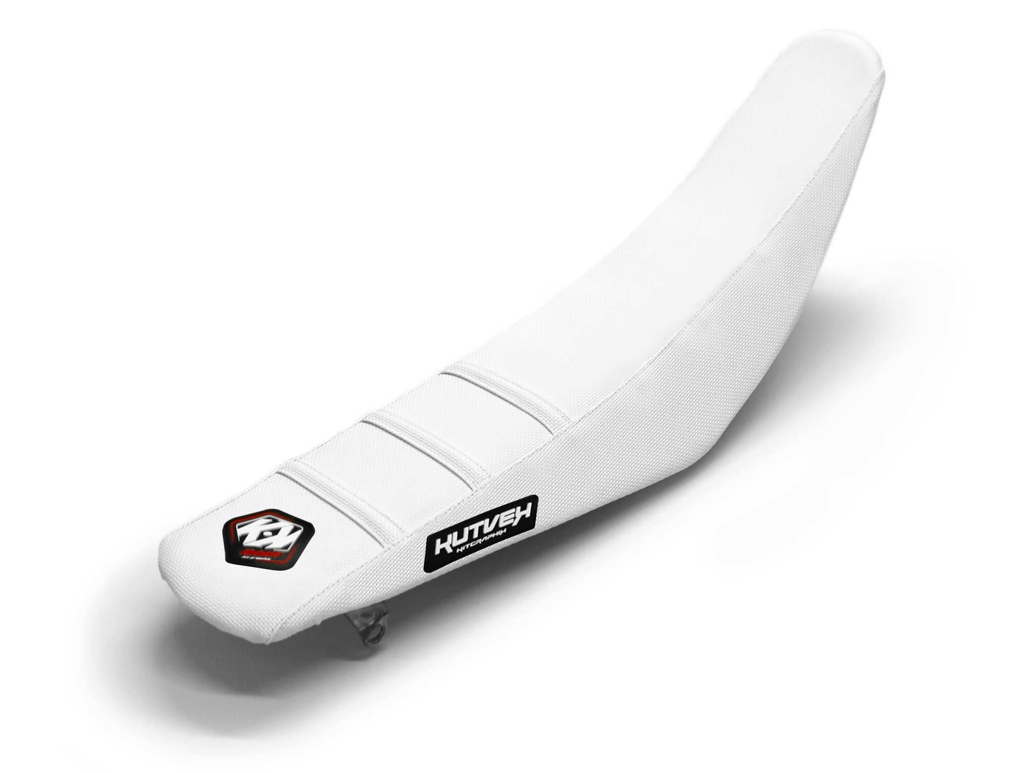 Dirt Bike Seat Cover White 3 Ribs