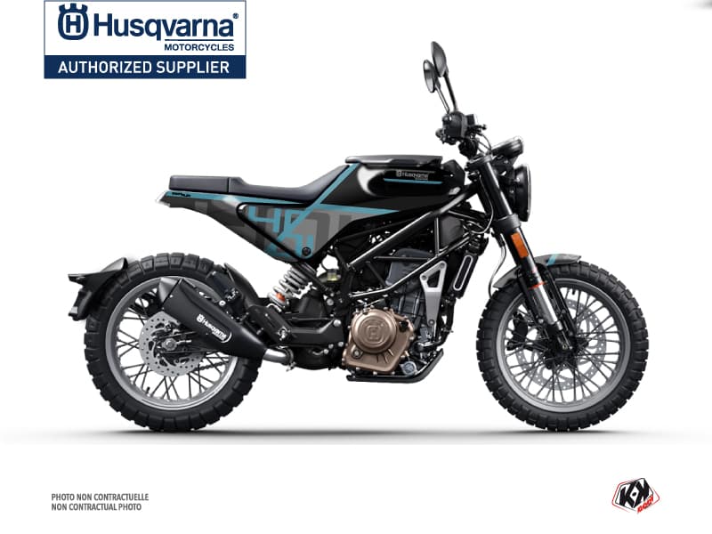 Kit Graphique Moto Sekment Husqvarna Svartpilen 401 Noir Bleu | Husqvarna | Kutvek